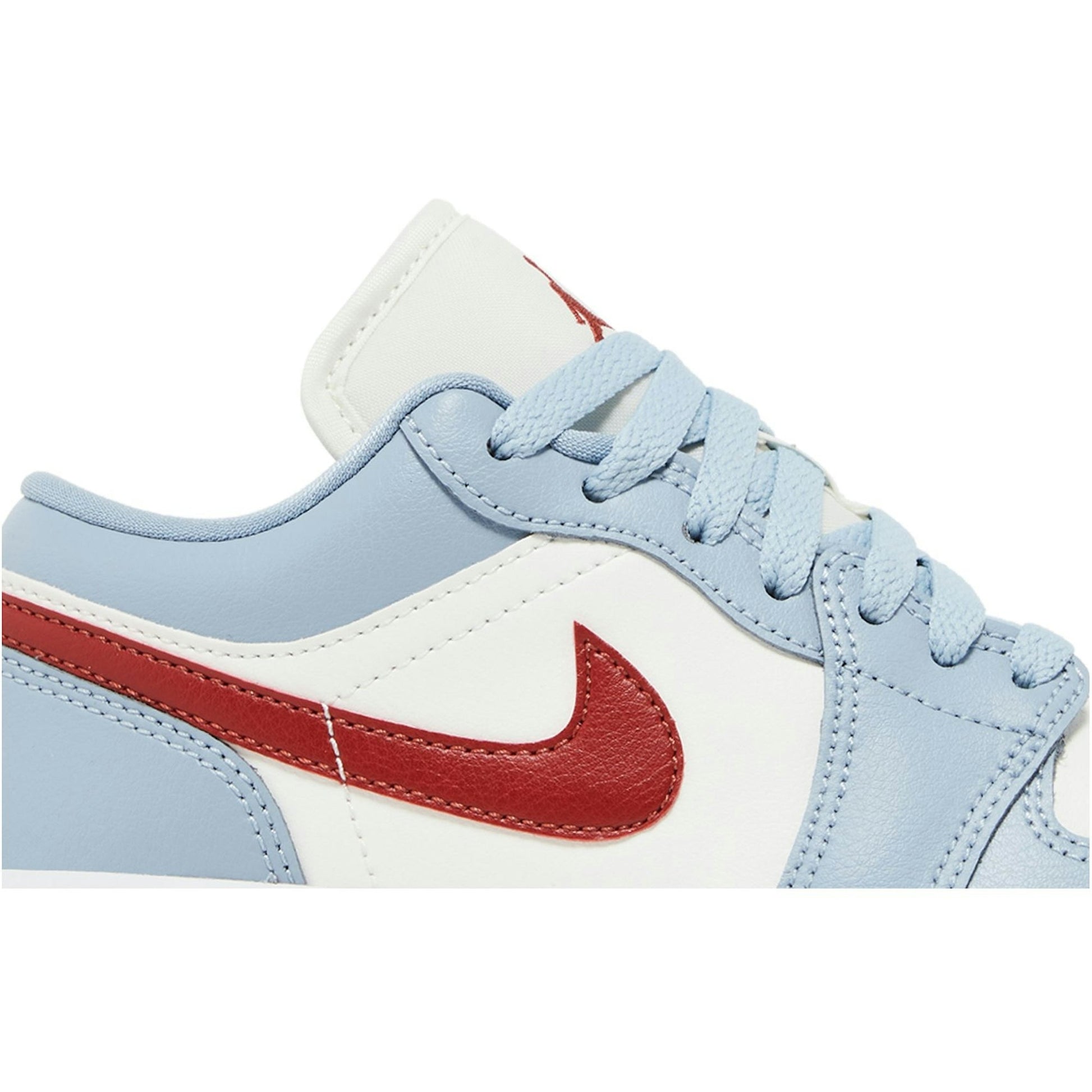 ( Women ) Air Jordan 1 Low Blue Whisper Dune Red DC0774-164