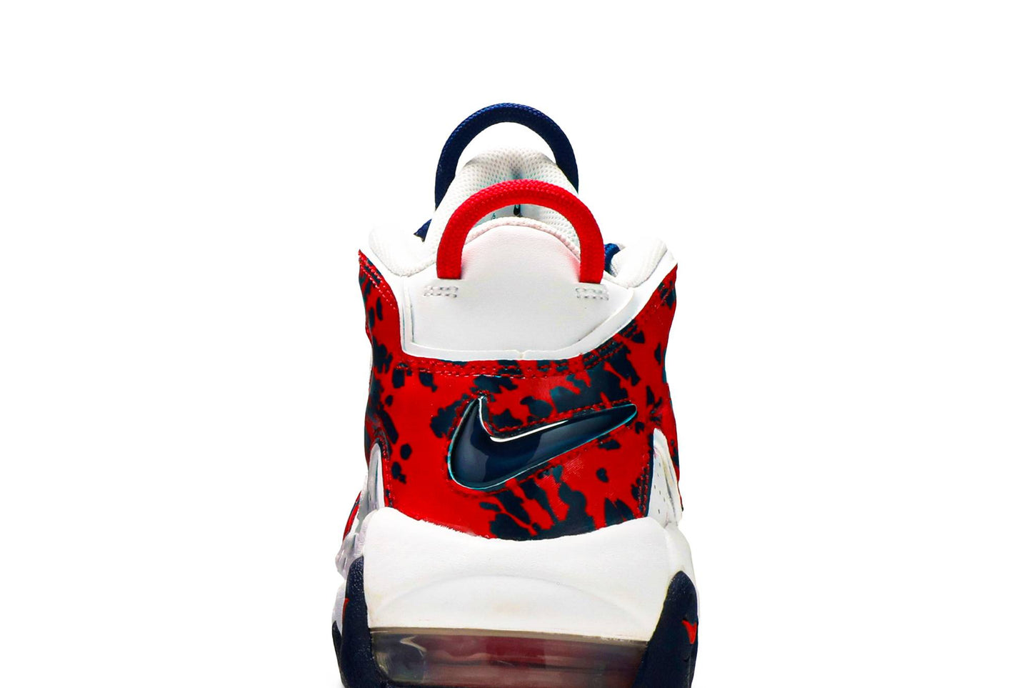 ( Grade School ) Nike Air More Uptempo 'White Blue Red Camo' CZ7885-100
