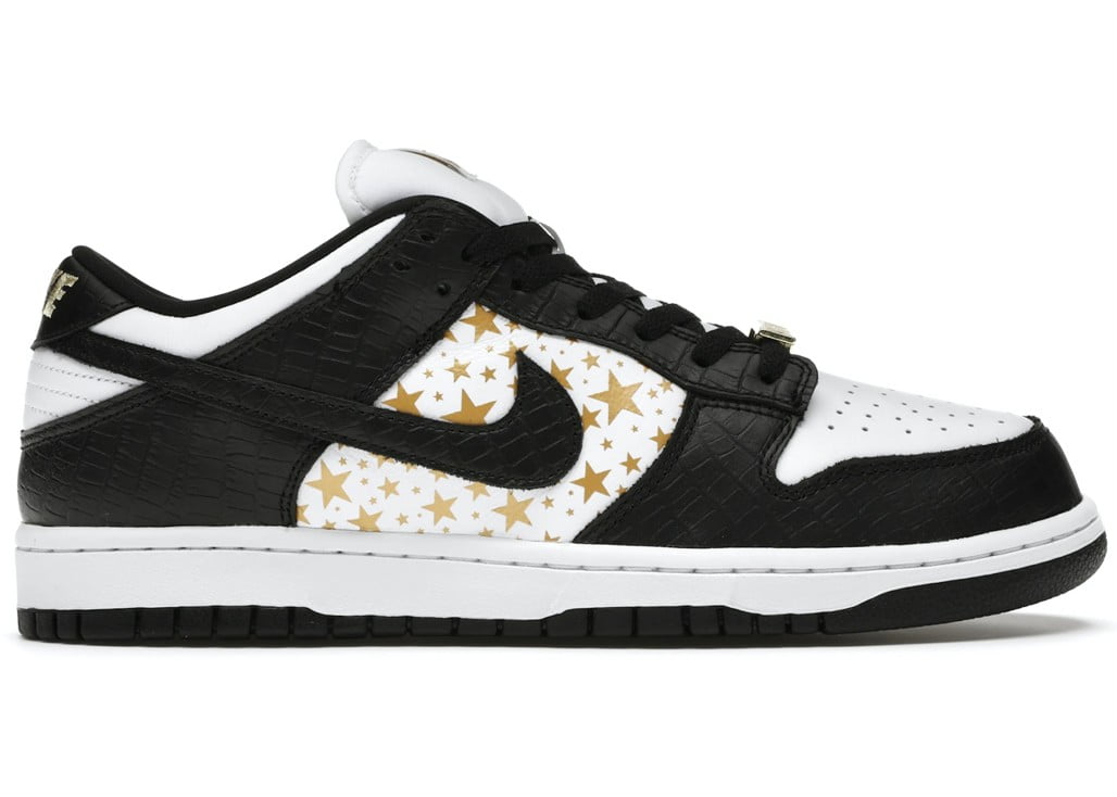 Supreme X Nike SB Dunk Low Stars Black