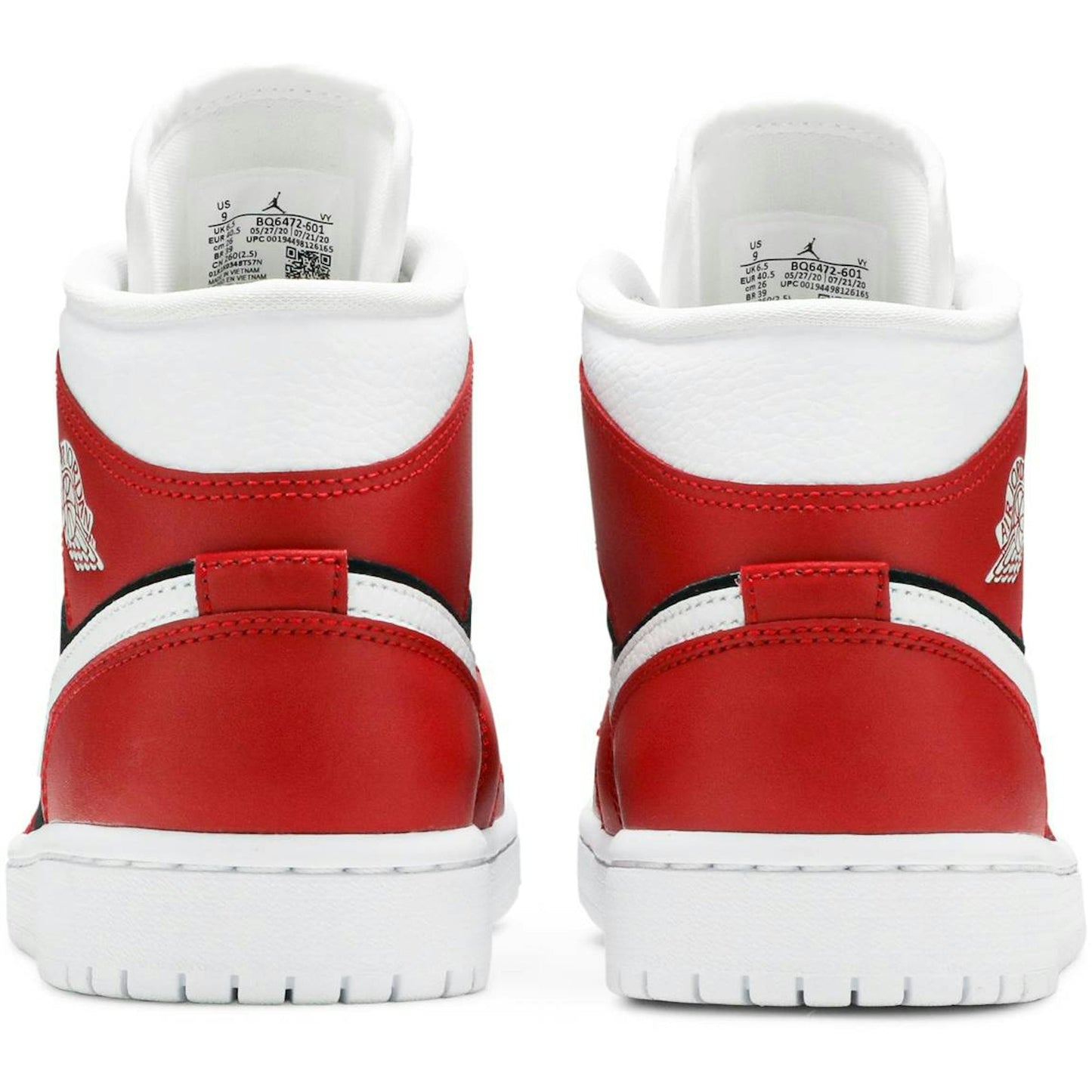 ( Women ) Air Jordan 1 Mid 'Gym Red Black' BQ6472-601