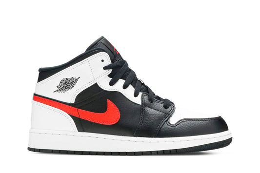 ( Grade School ) Air Jordan 1 Mid 'Chile Red' 554725-075