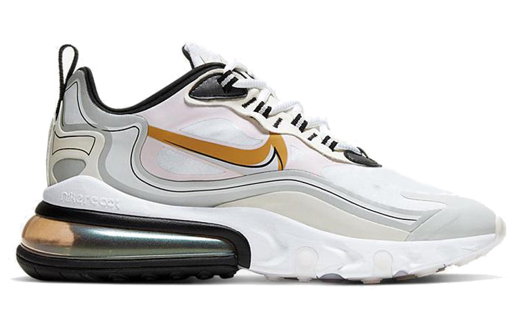 ( Women ) Nike Air Max 270 React White/Gold CK4126-001