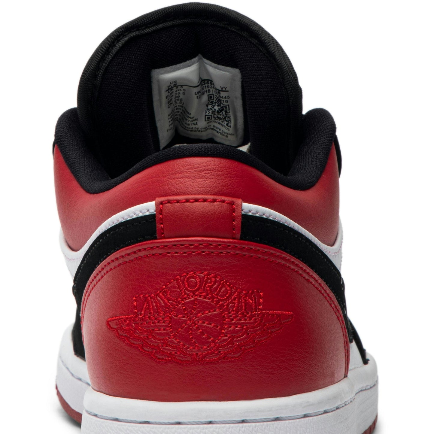 Air Jordan 1 Low 'Black Toe' 553558-116