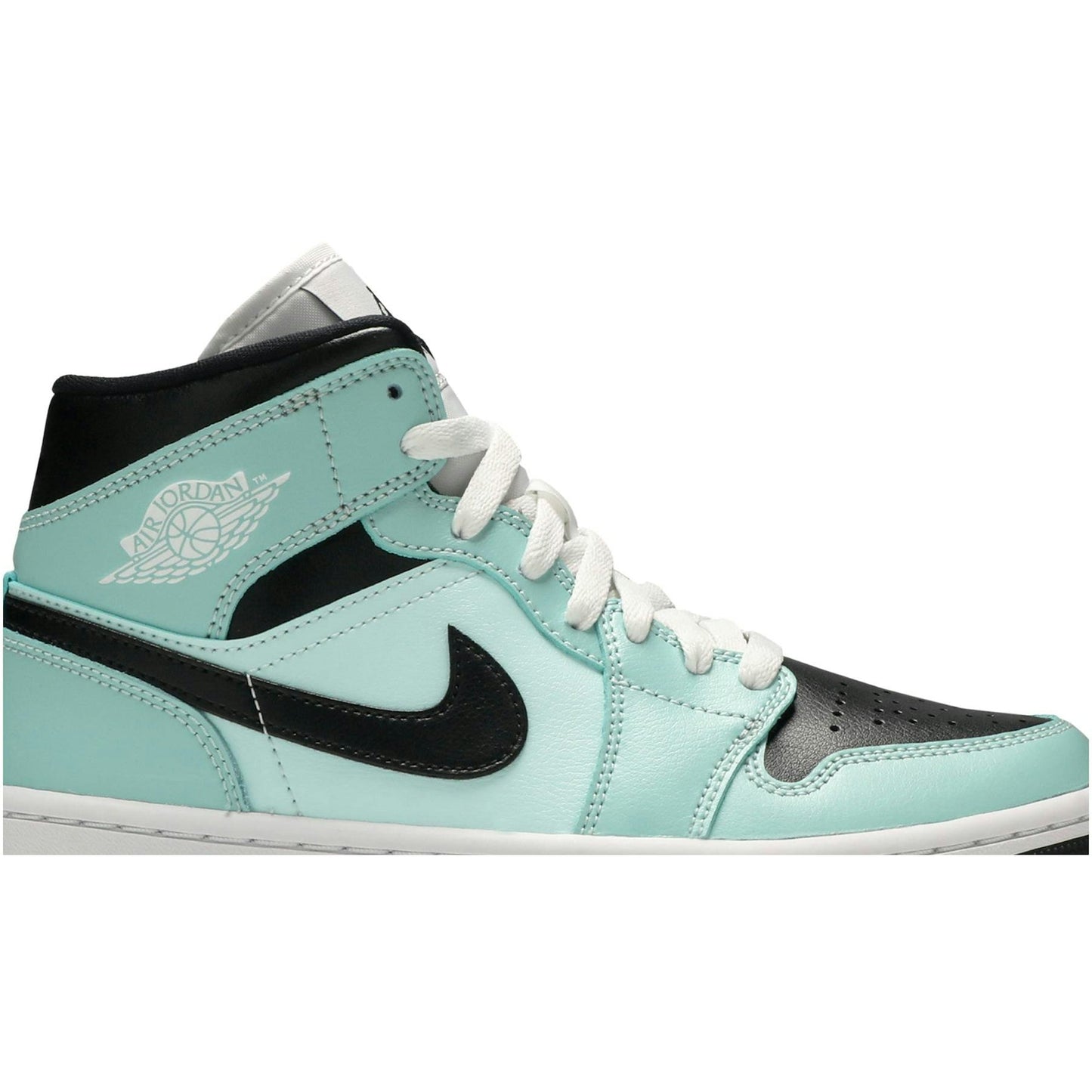 ( Women ) Air Jordan 1 Mid Aqua Black BQ6472-300