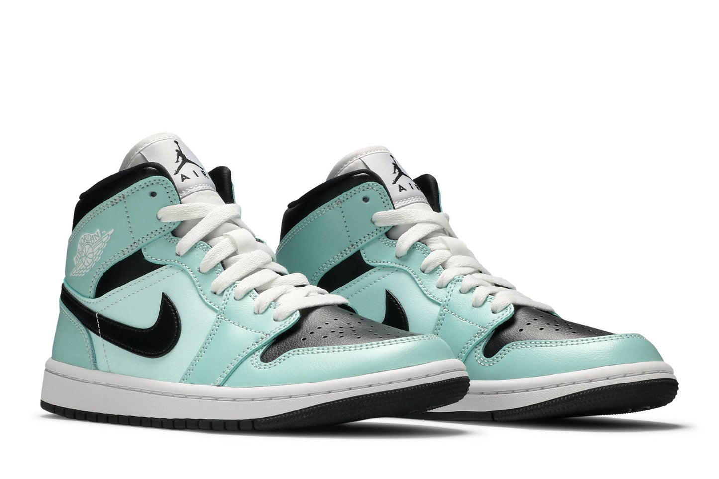 ( Women ) Air Jordan 1 Mid Aqua Black BQ6472-300
