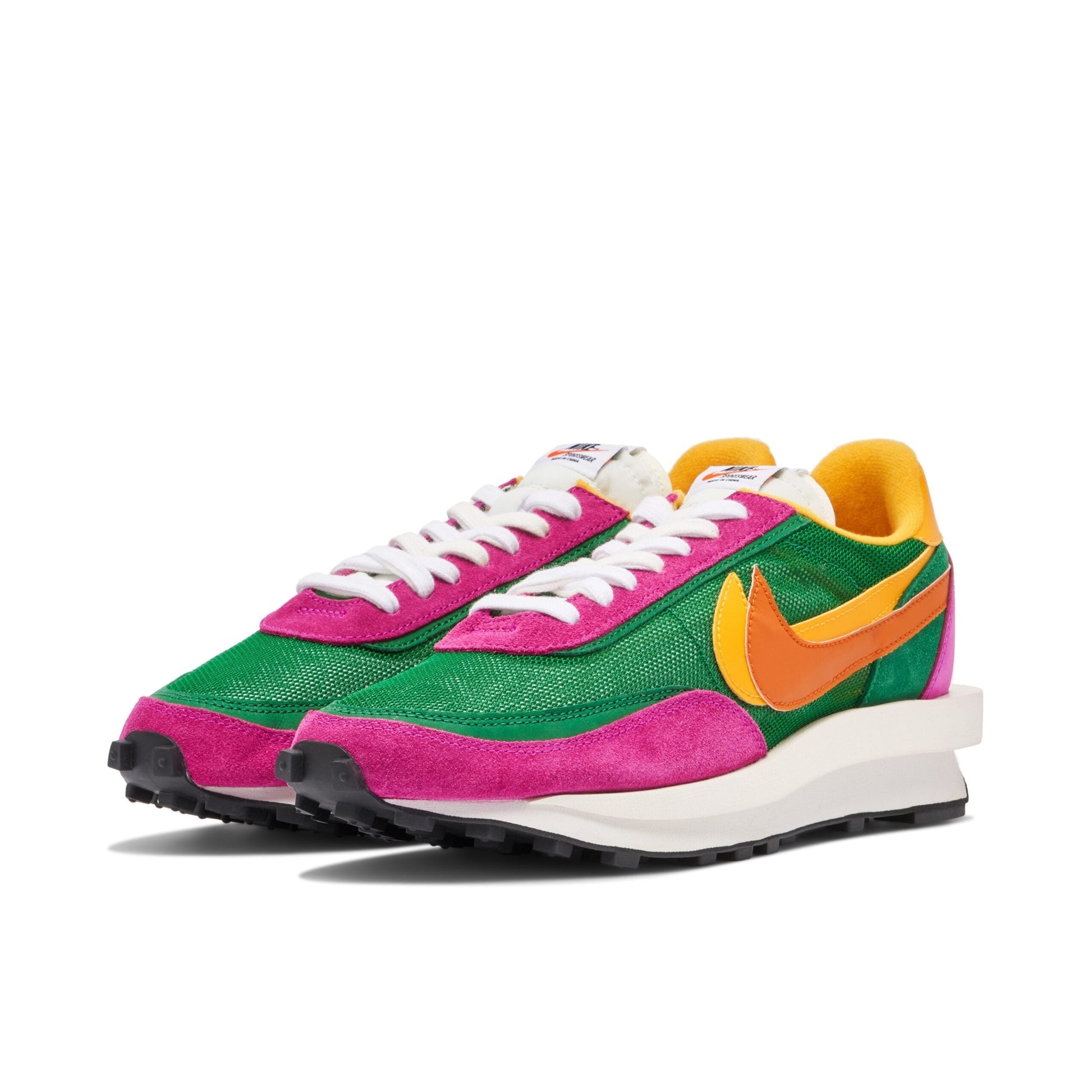 Nike LDWaffle X Sacai Green Pink