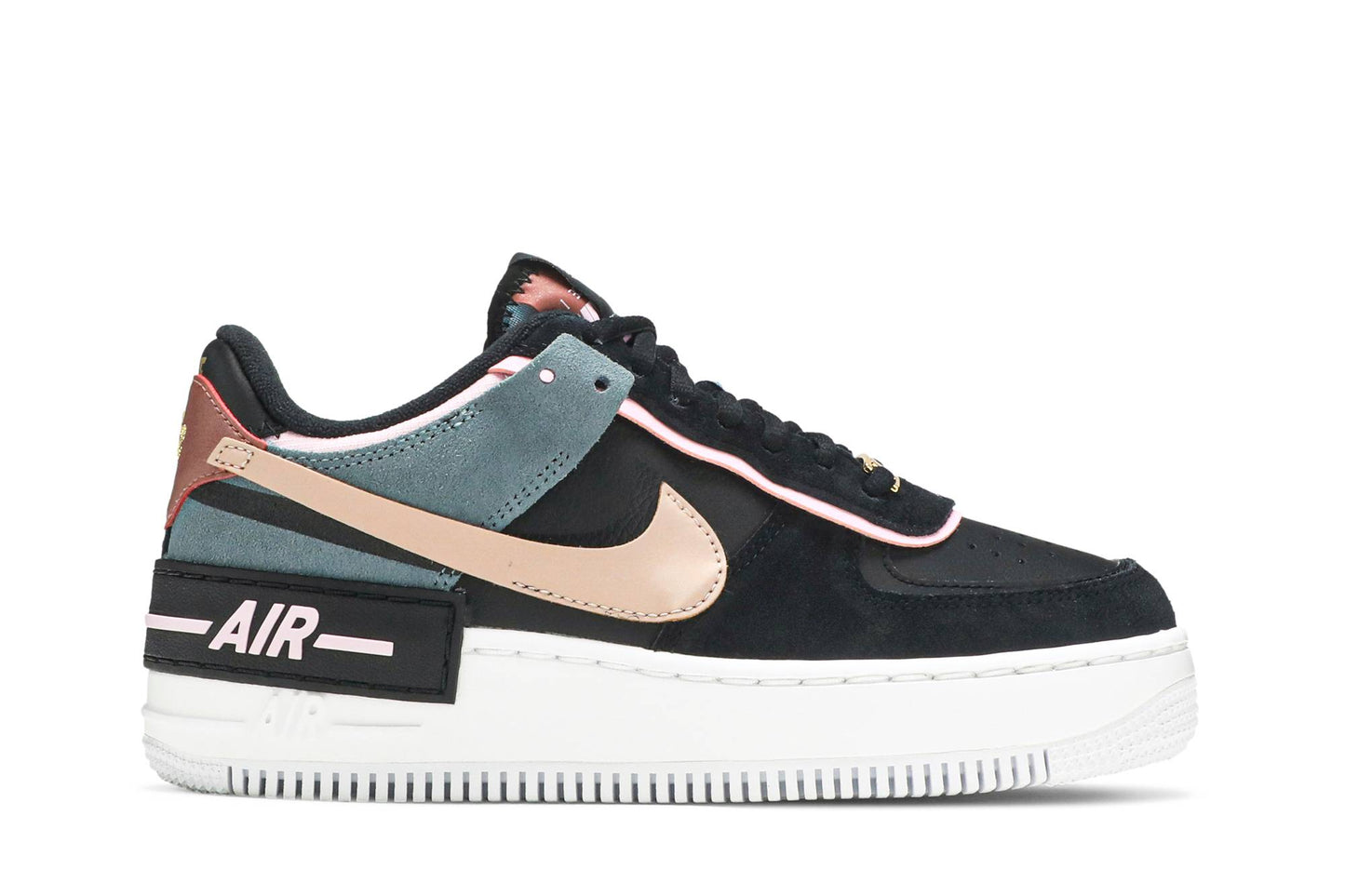 ( Women ) Nike Air Force 1 Shadow Black Light Arctic Pink CU5315-001