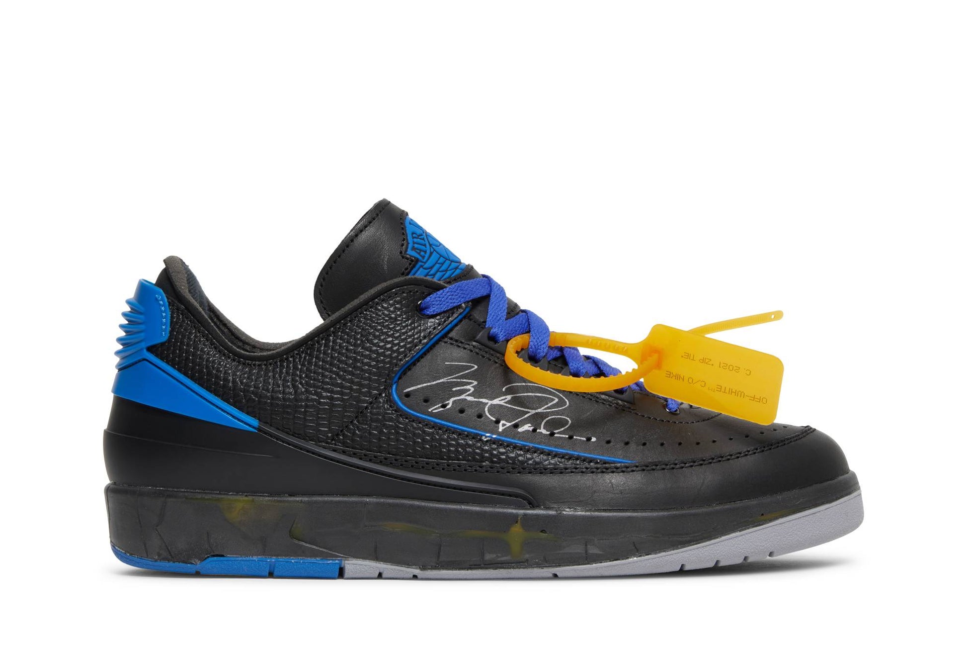 Off-White X Air Jordan 2 Retro Low SP 'Black Royal' DJ4375-004