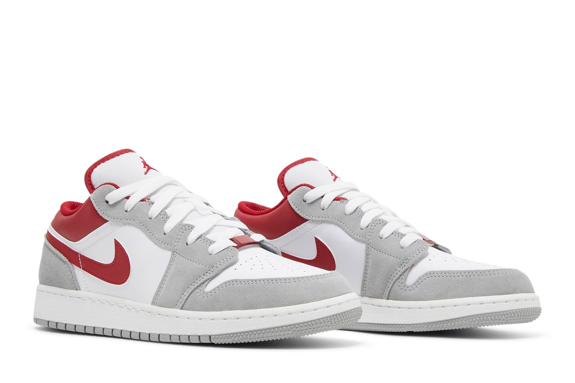 ( Grade School ) Air Jordan 1 Low SE 'Light Smoke Grey Gym Red' DM0589-016