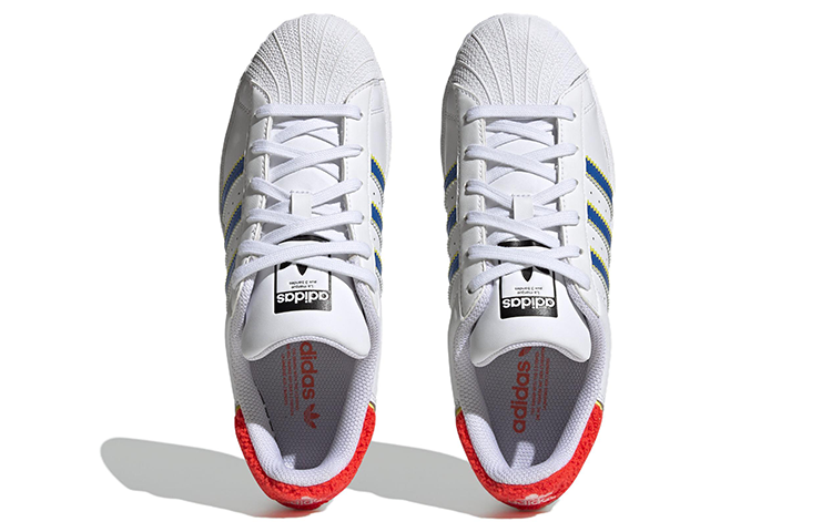 ( Women ) Adidas Originals Superstar White Blue HQ1939
