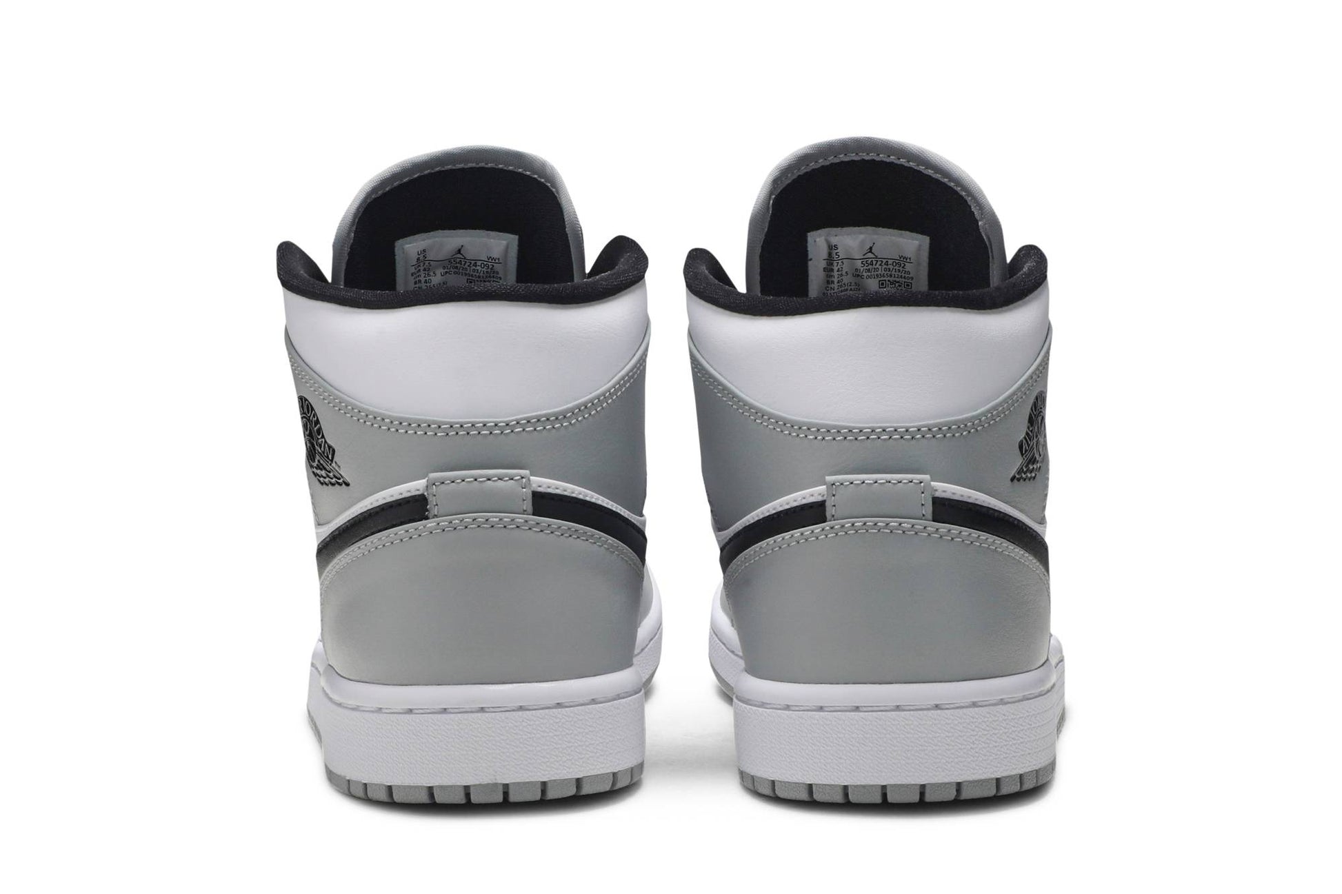 Air Jordan 1 Mid 'Light Smoke Grey' 554724-092