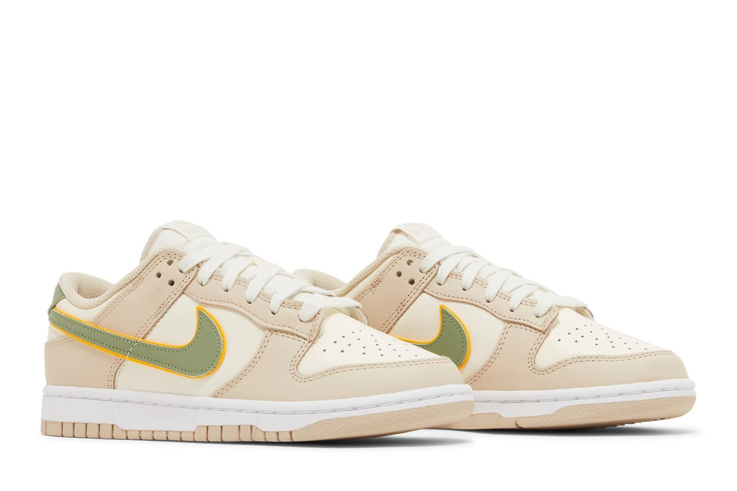 ( Women ) Nike Dunk Low Pale Ivory Oil Green FQ6869-131