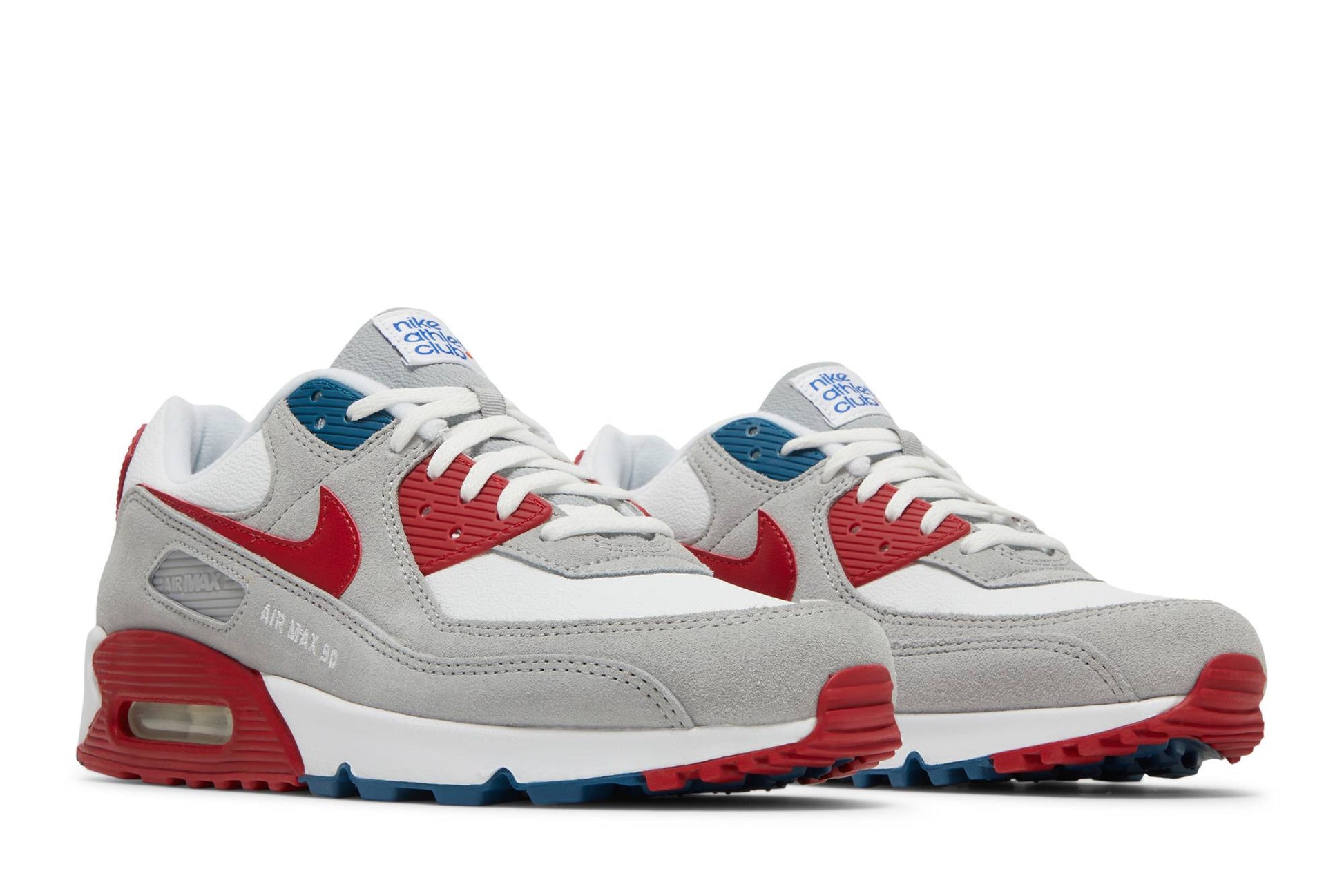 Nike Air Max 90 'Athletic Club White Red Blue' DQ8235-001