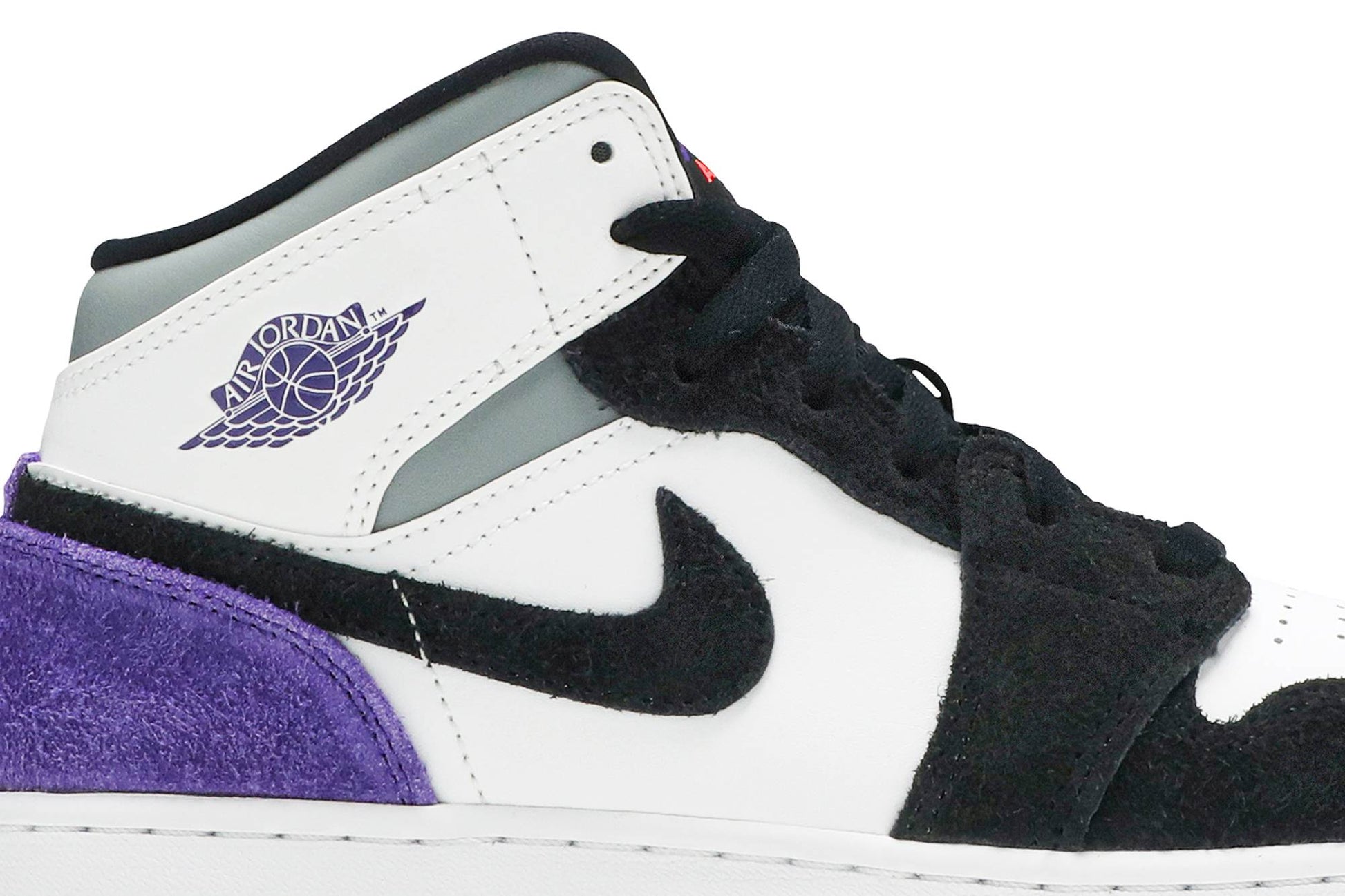 ( Grade School ) Air Jordan 1 Mid SE 'Varsity Purple' BQ6931-105