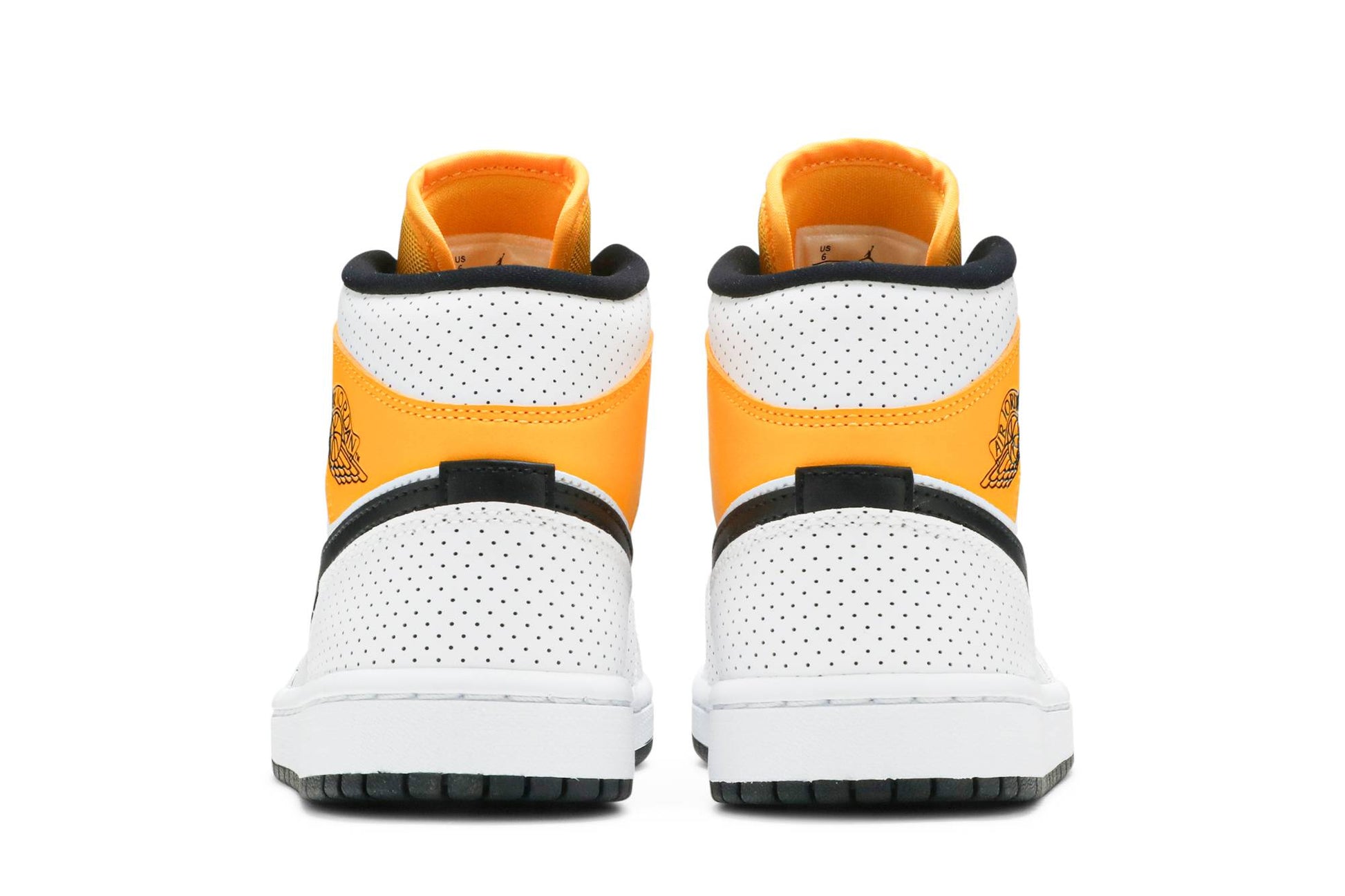 ( Women ) Air Jordan 1 Mid 'Perforated – White University Gold' BQ6472-107