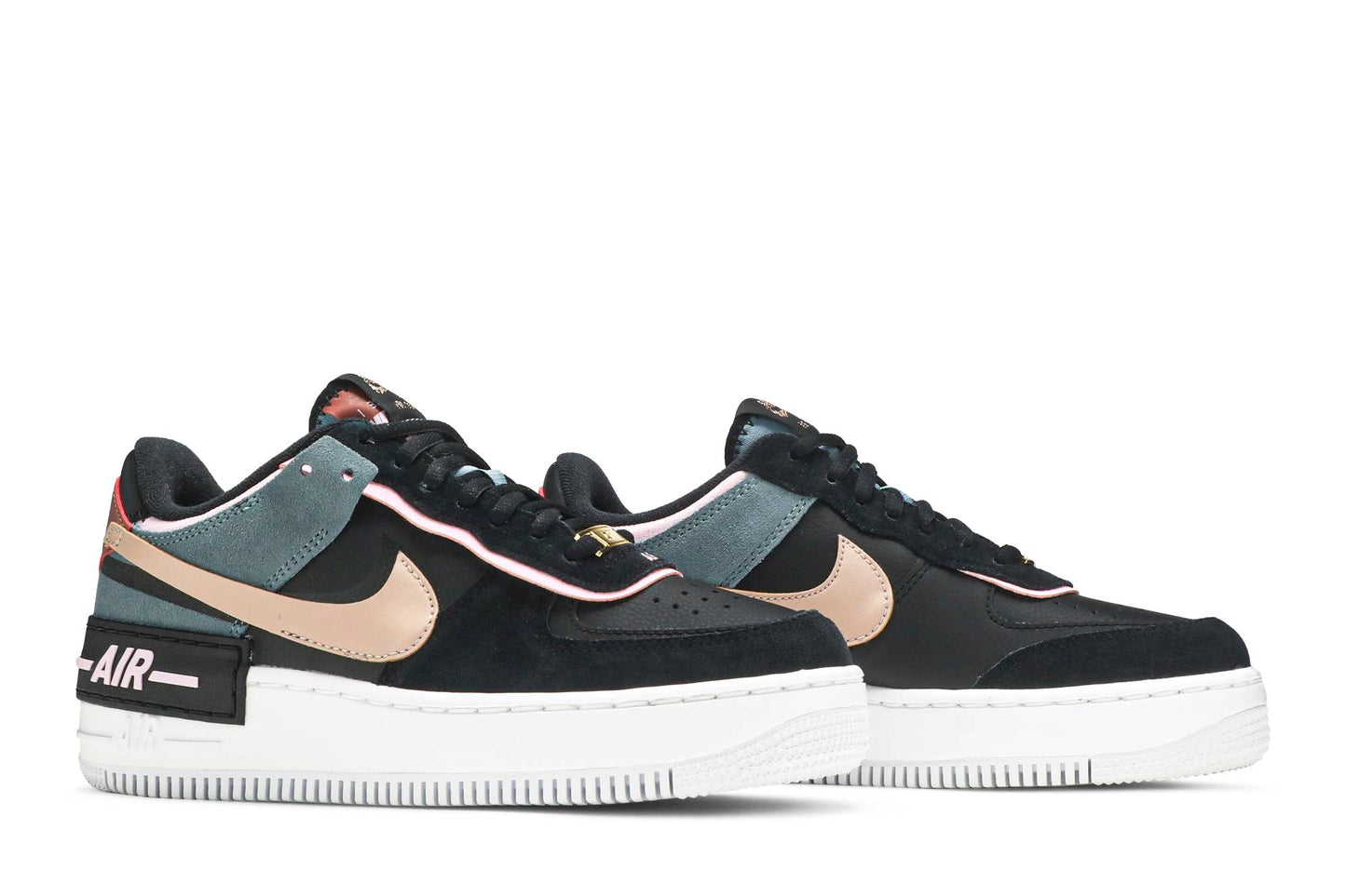 ( Women ) Nike Air Force 1 Shadow Black Light Arctic Pink CU5315-001
