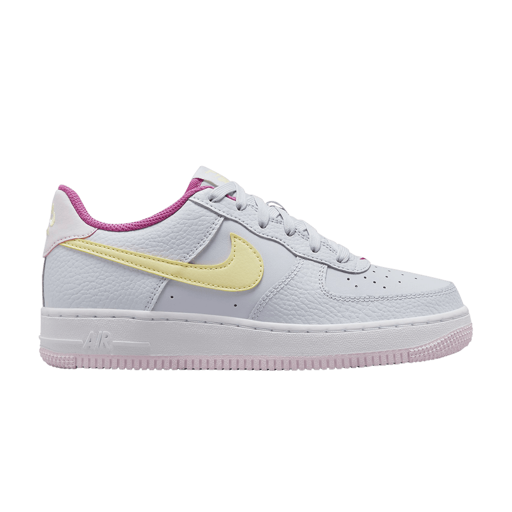 ( Grade School ) Nike Air Force 1 Grey Citron Fuchsia DV7762-001