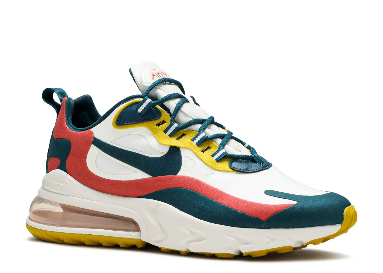 Nike Air Max 270 React White Turquoise Yellow CT1264-103