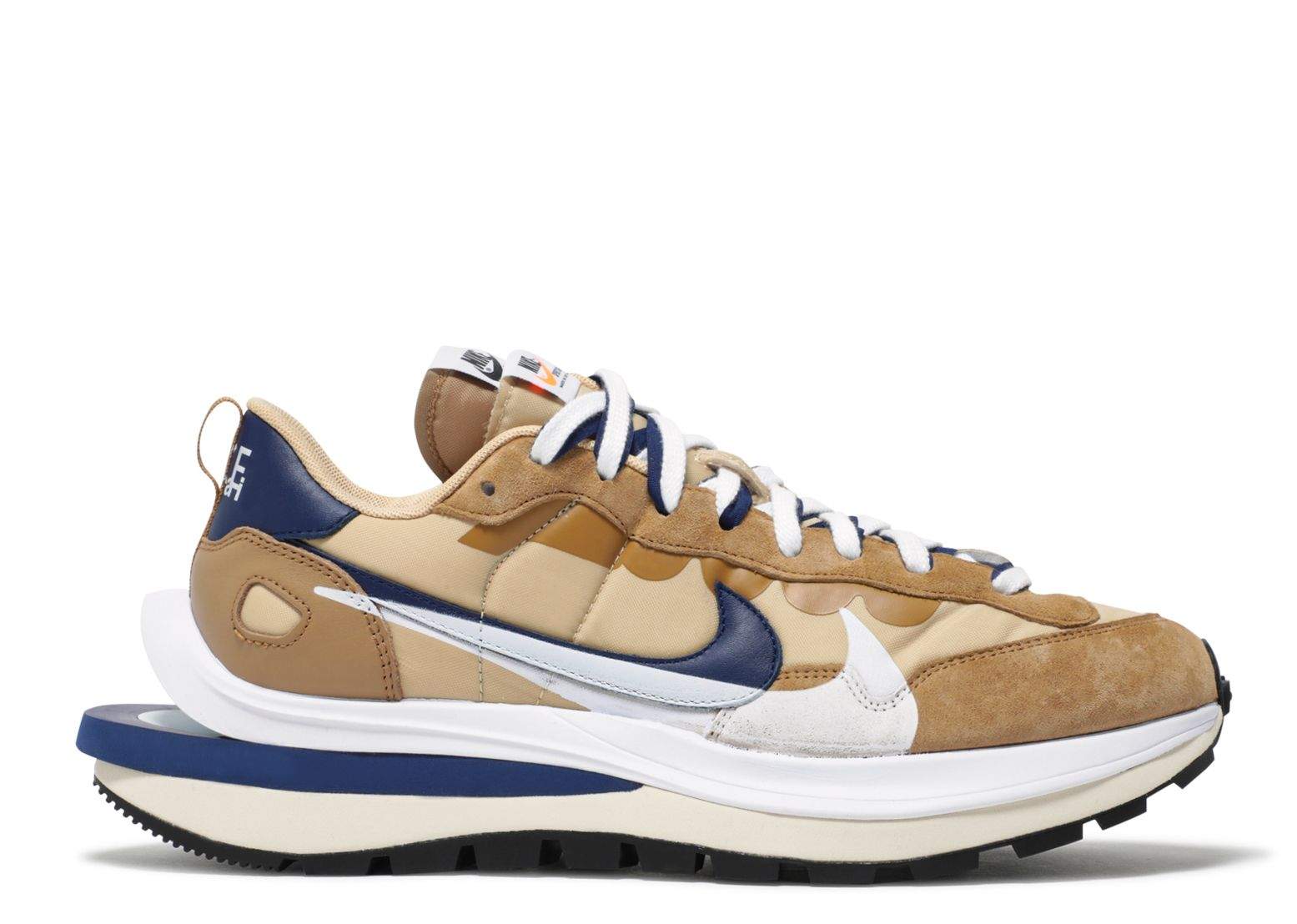 Nike Sacai X VaporWaffle 'Sesame Blue Void' Everlasting Sneaker