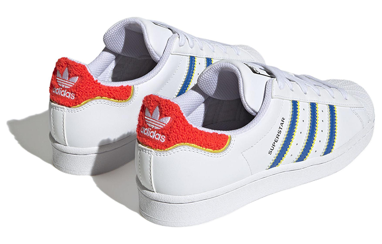 ( Women ) Adidas Originals Superstar White Blue HQ1939