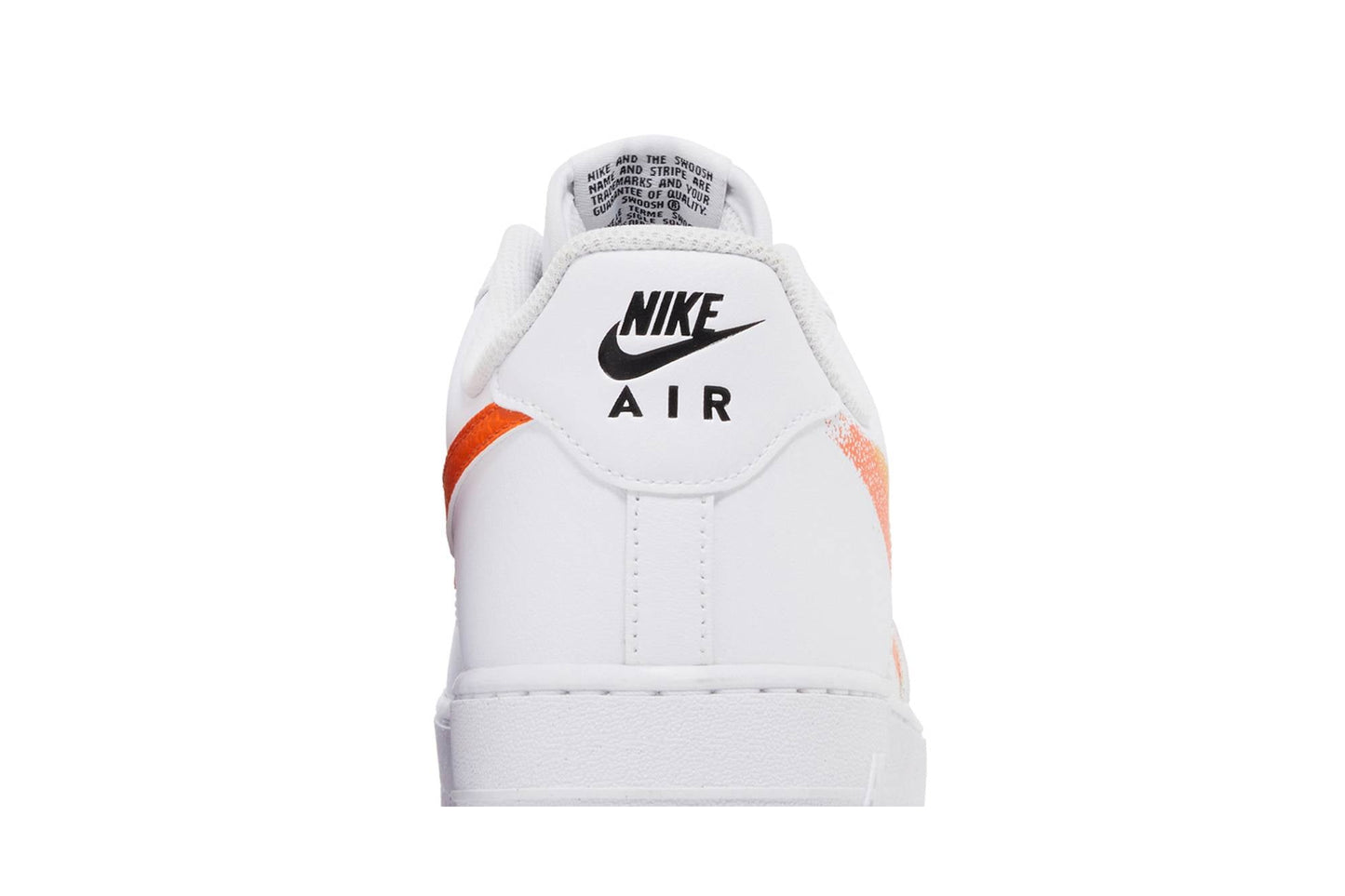 Nike Air Force 1 '07 'Spray Paint Swoosh – Safety Orange' FJ4228-100