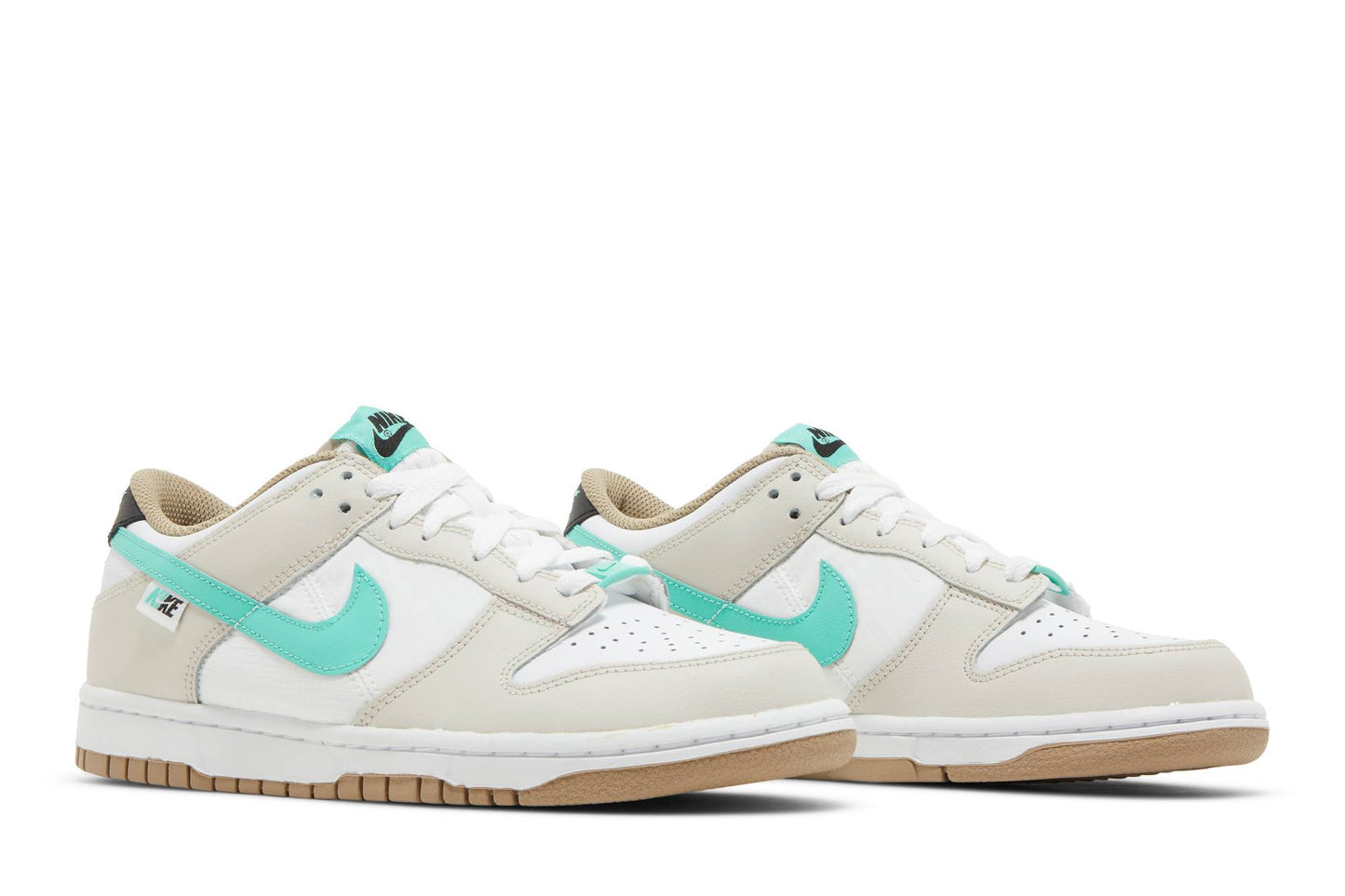 ( Grade School ) Nike Dunk Low 'Split Seam White Tan Mint' DX6063-131