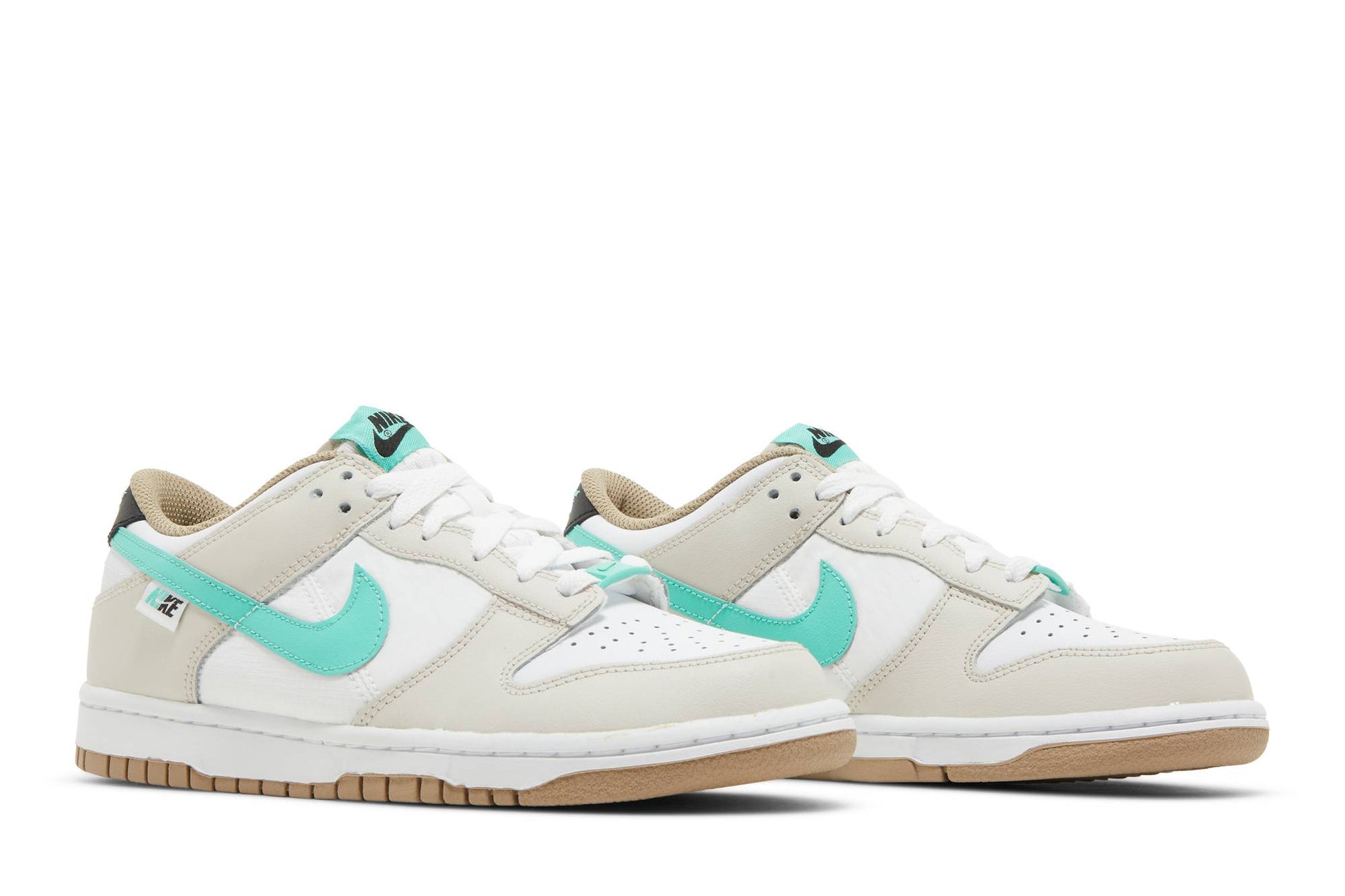 ( Grade School ) Nike Dunk Low 'Split Seam White Tan Mint' DX6063-131