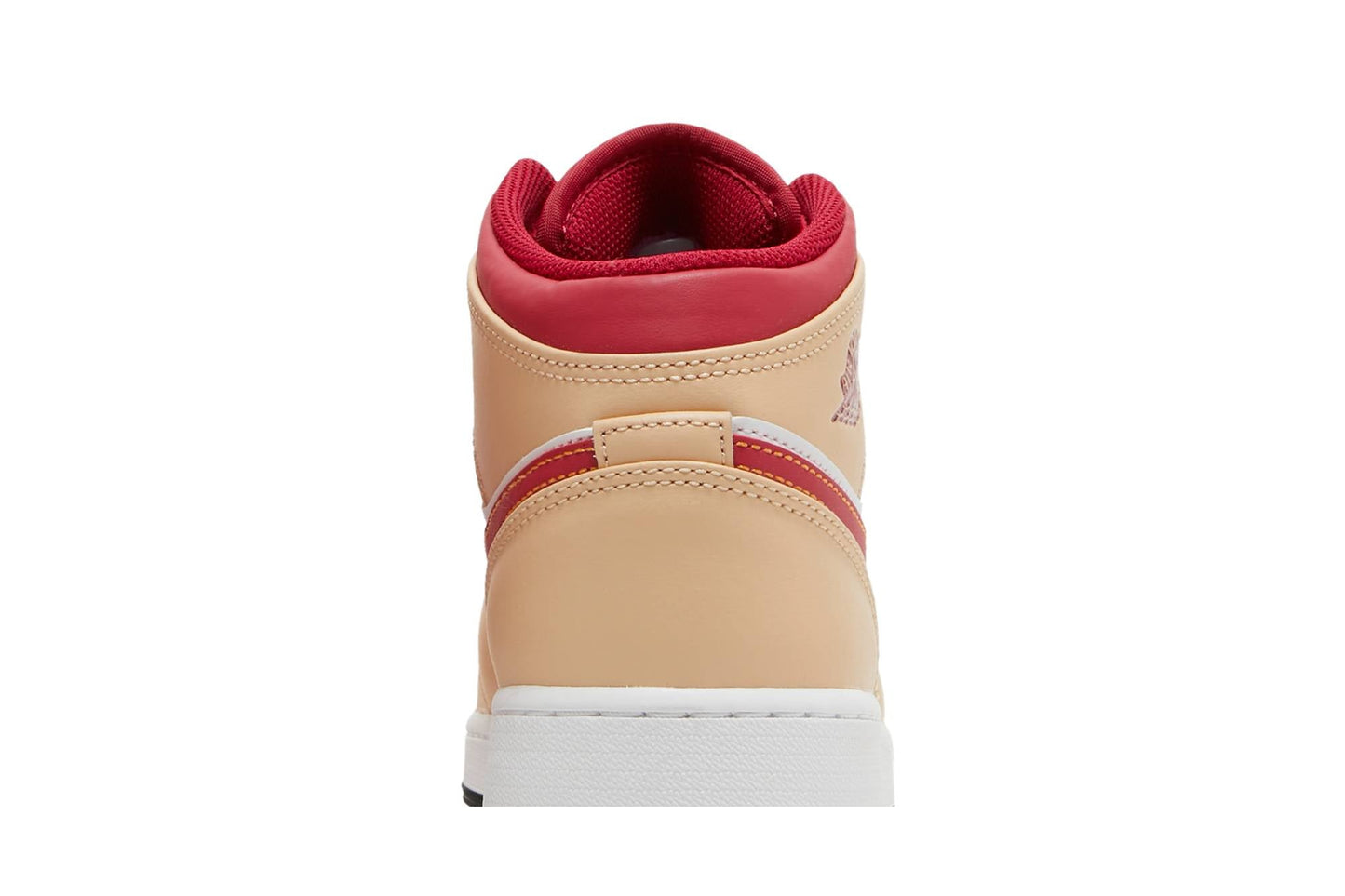 ( Grade School ) Air Jordan 1 Mid 'Beige Red' 554725-201