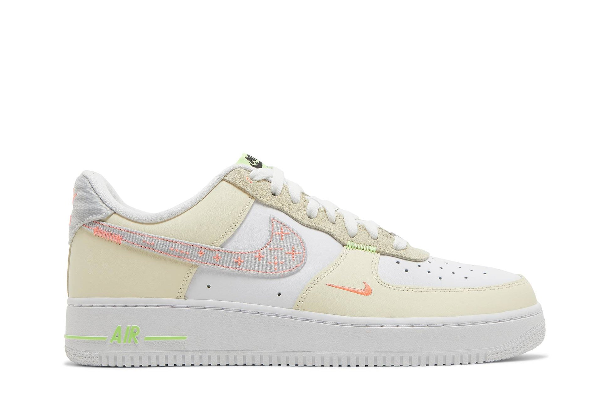 Nike Air Force 1 07 LV8 Just Stitch It – White Shade Green FB1852-111