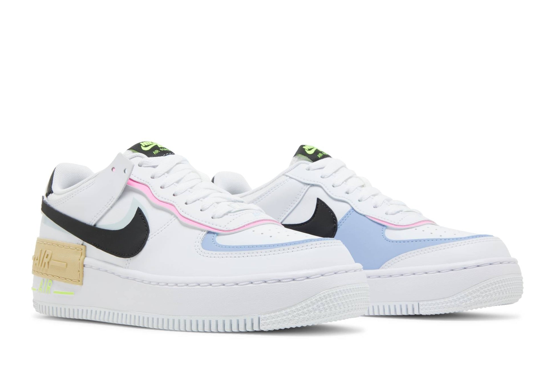 ( Women ) Nike Air Force 1 Shadow 'White Black Pastel' FJ0735-100