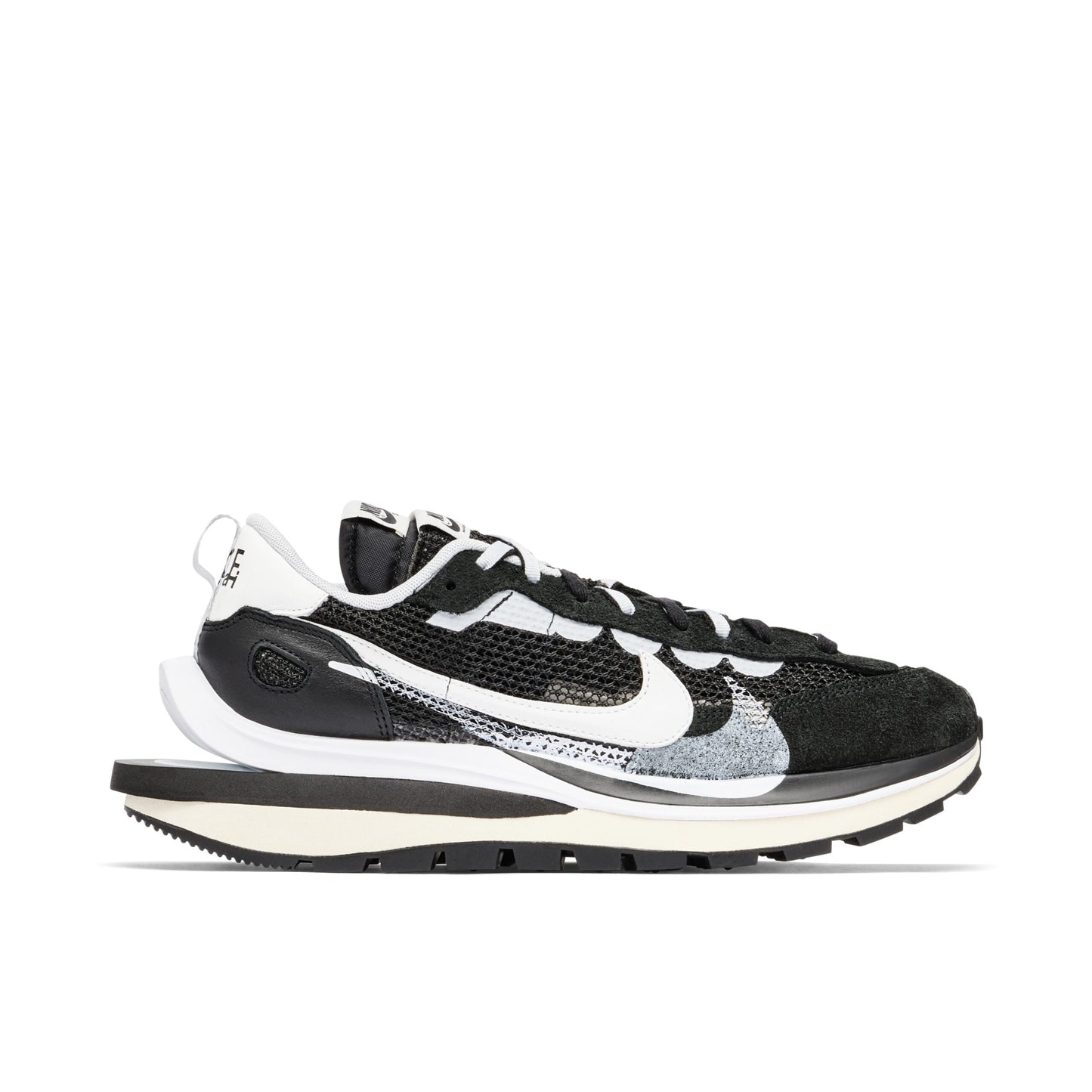 Sacai X Nike Vaporwaffle Black White
