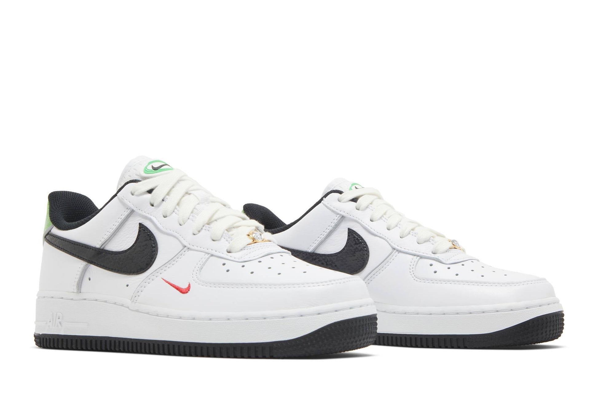 ( Women ) Nike Air Force 1 Low 07 Just Do ItSnakeskin White Black DV1492-101