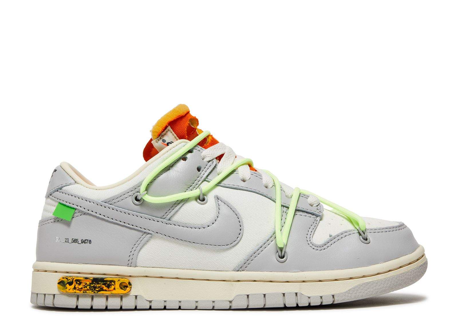Nike Off-White X Dunk Low 'Lot 43 Of 50' Unfading Sneaker