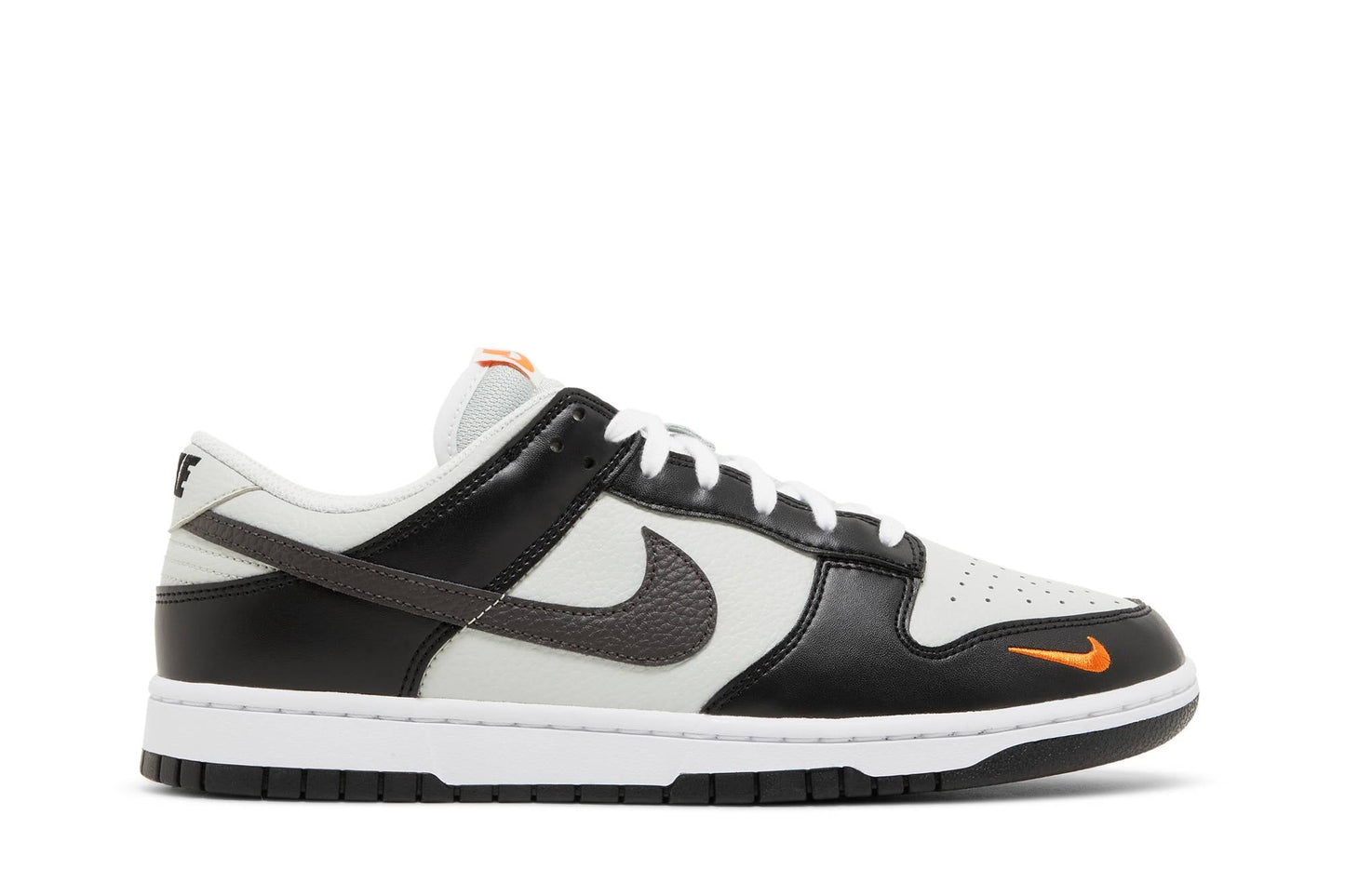 Nike Dunk Low 'Grey Black Orange Mini Swoosh' FN7808-001