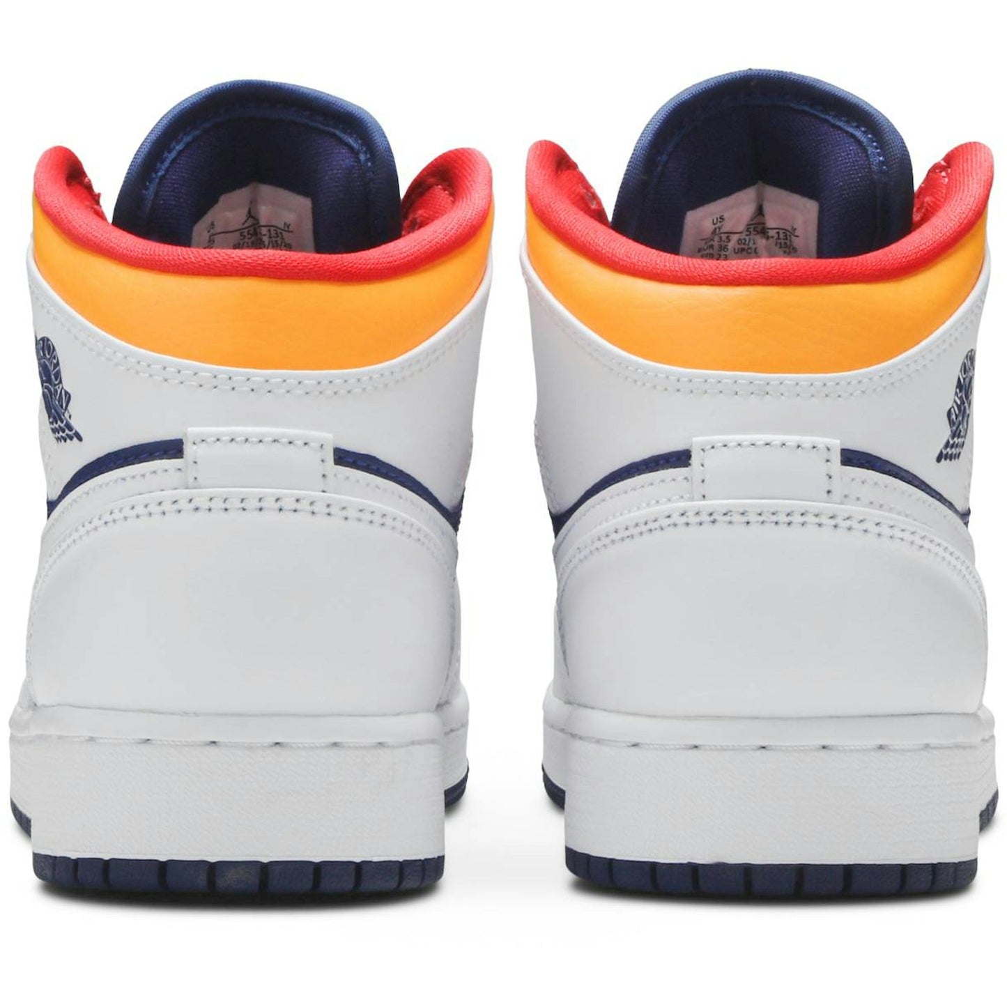 ( Grade School ) Air Jordan 1 Mid 'White Deep Royal Blue' 554725-131