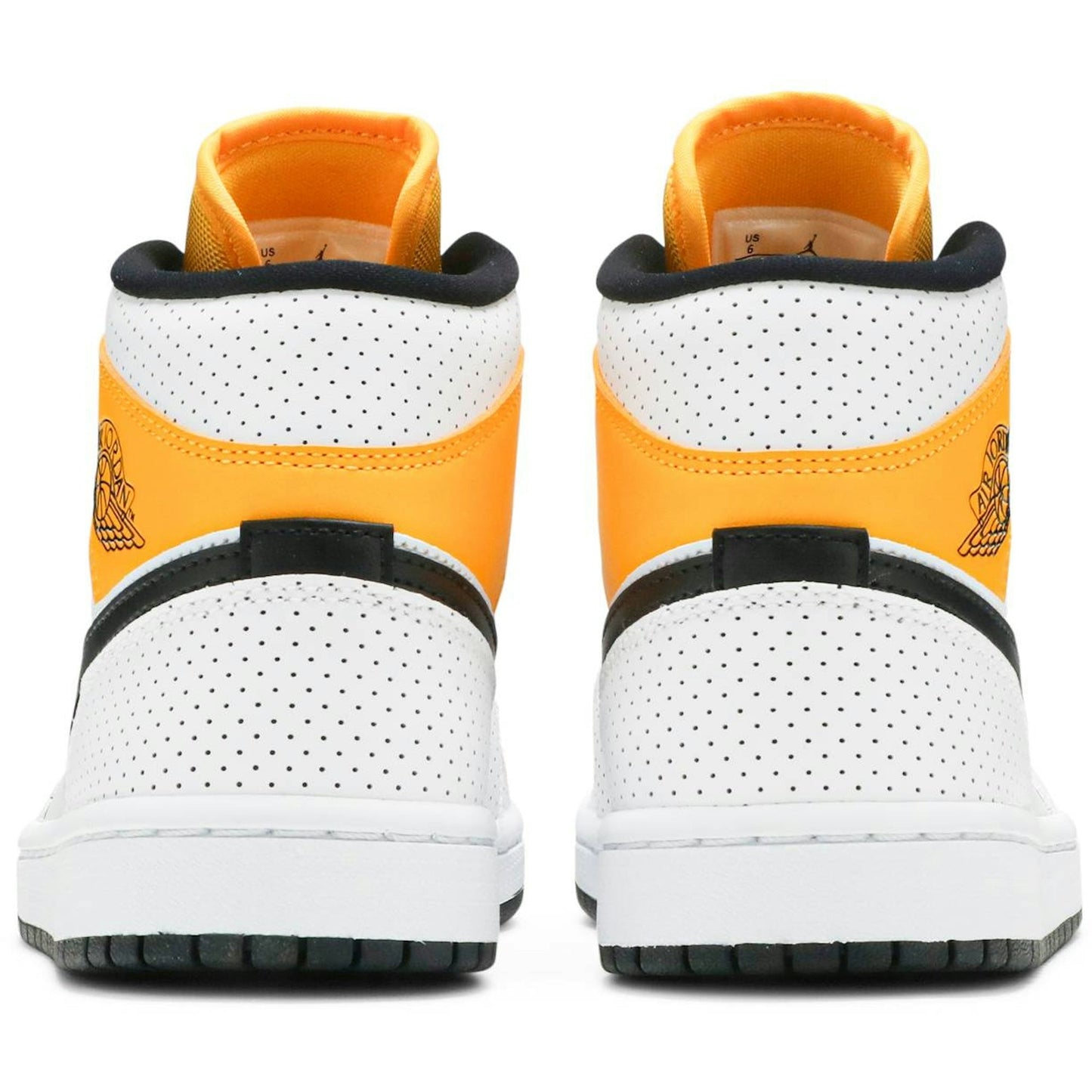 ( Women ) Air Jordan 1 Mid 'Perforated – White University Gold' BQ6472-107