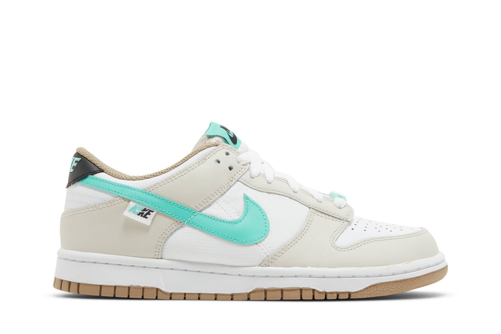 ( Grade School ) Nike Dunk Low 'Split Seam White Tan Mint' DX6063-131