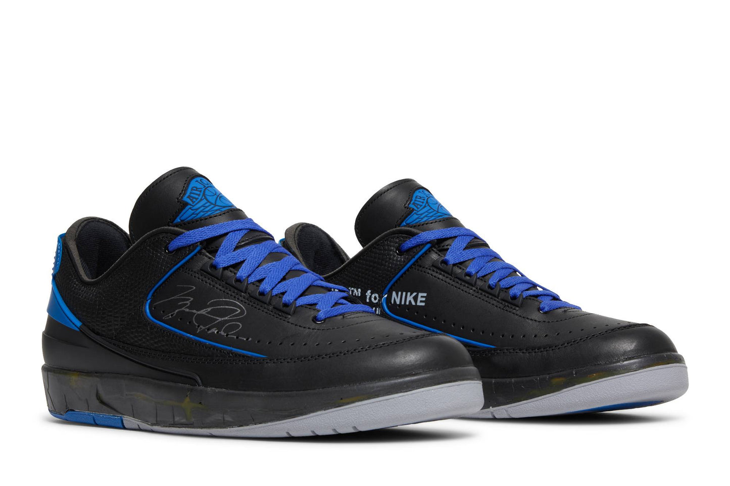 Off-White X Air Jordan 2 Retro Low SP 'Black Royal' DJ4375-004