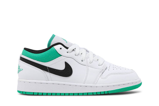 ( Grade School ) Air Jordan 1 Low 'White Lucky Green' 553560-129