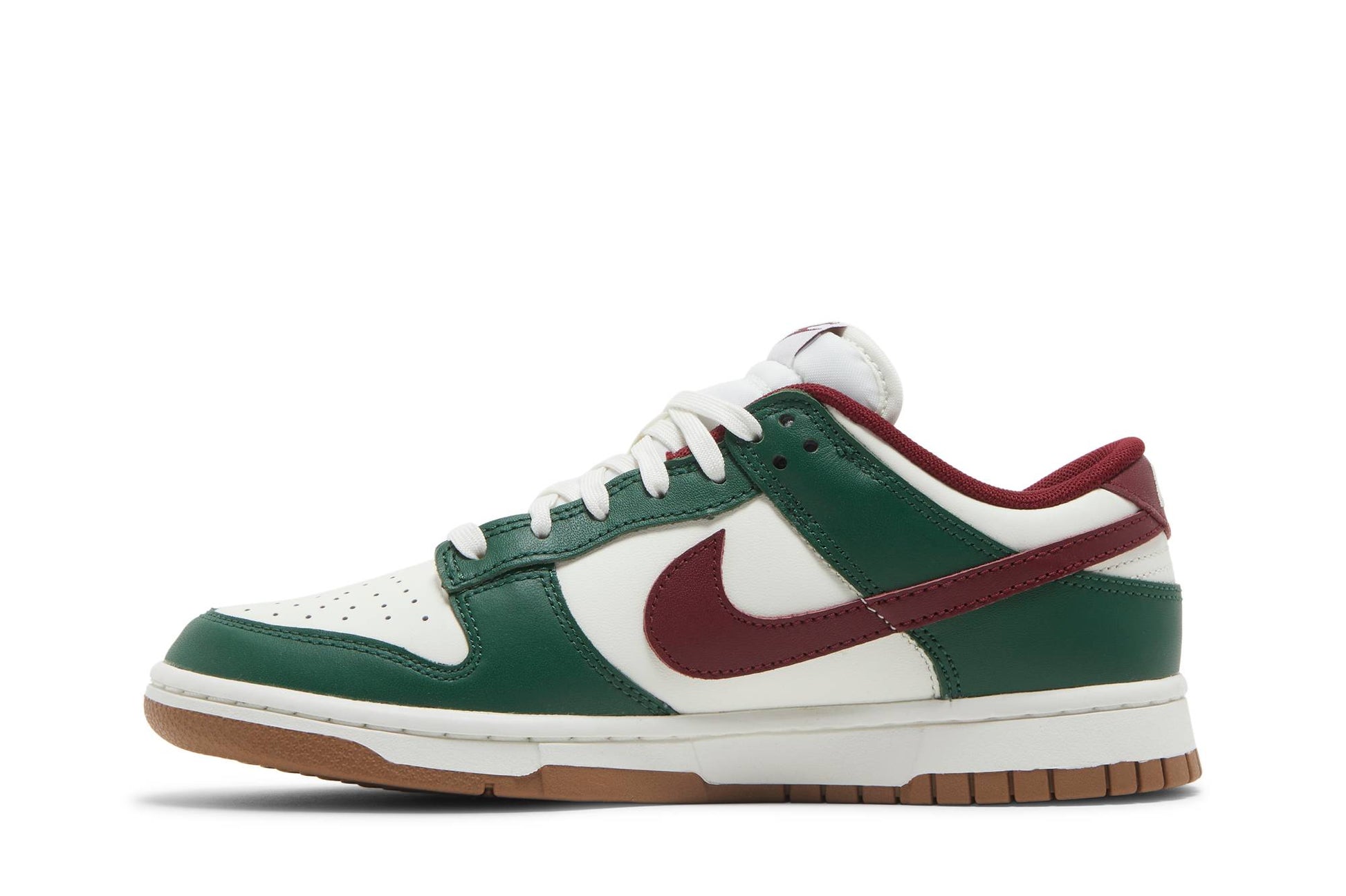 Nike Dunk Low Gorge Green Team Red FB7160-161