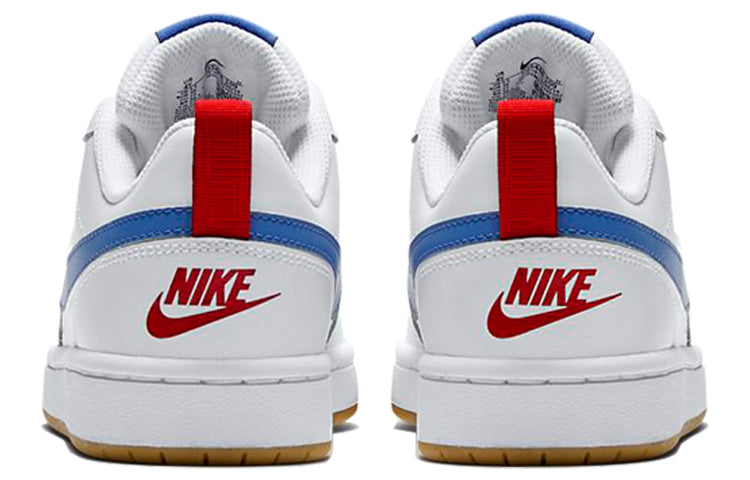 ( Youth ) Nike Court Borough Low 2 White Blue Red BQ5448-109