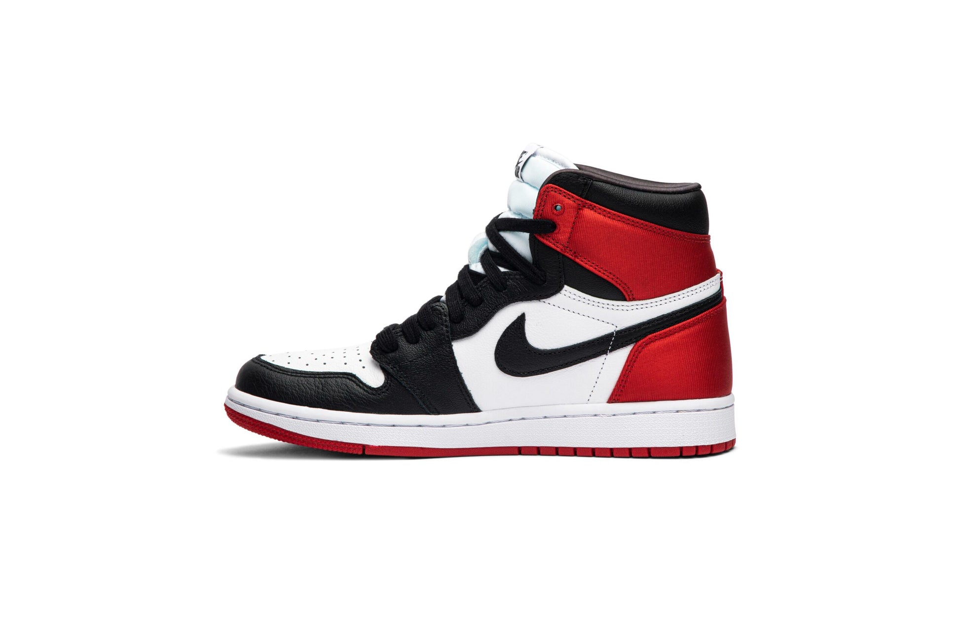 ( Women ) Air Jordan 1 Retro High Satin Black Toe CD0461-016