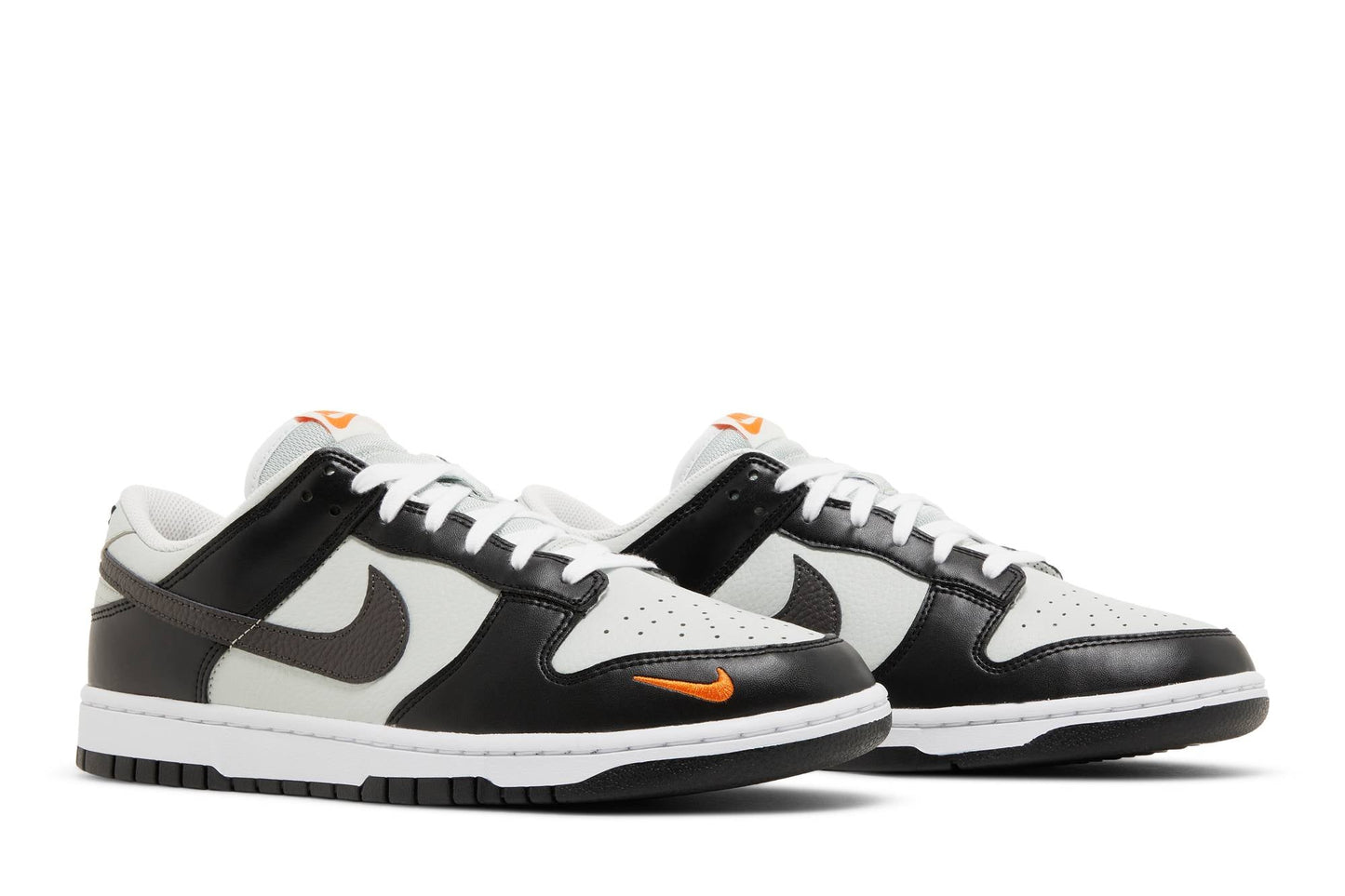 Nike Dunk Low 'Grey Black Orange Mini Swoosh' FN7808-001