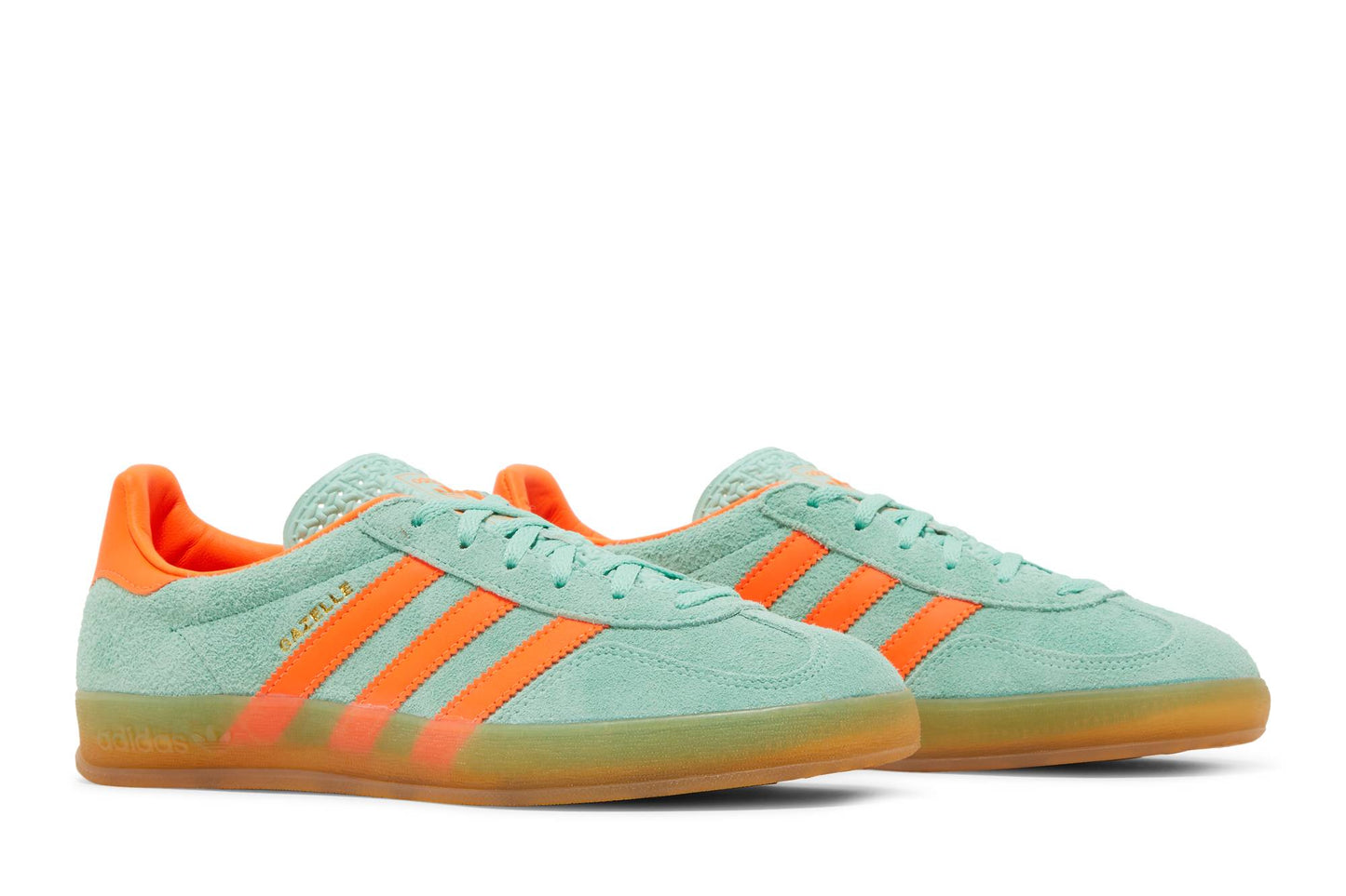 ( Women ) Adidas Gazelle Indoor 'Pulse Mint Solar Orange' HQ8714