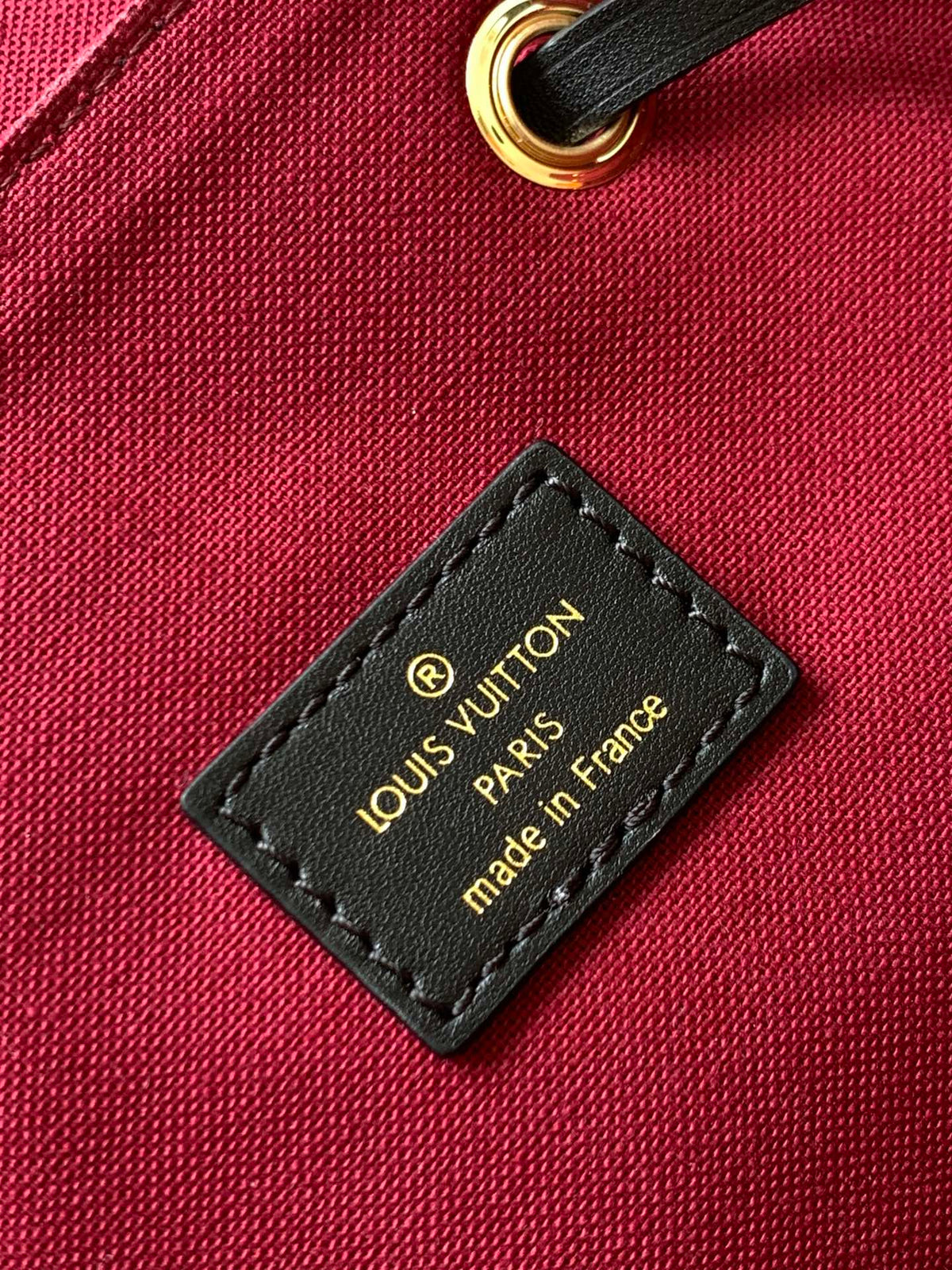 Louis Vuitton Montsouris BB Backpack Monogram Canvas with Black Leather Trim