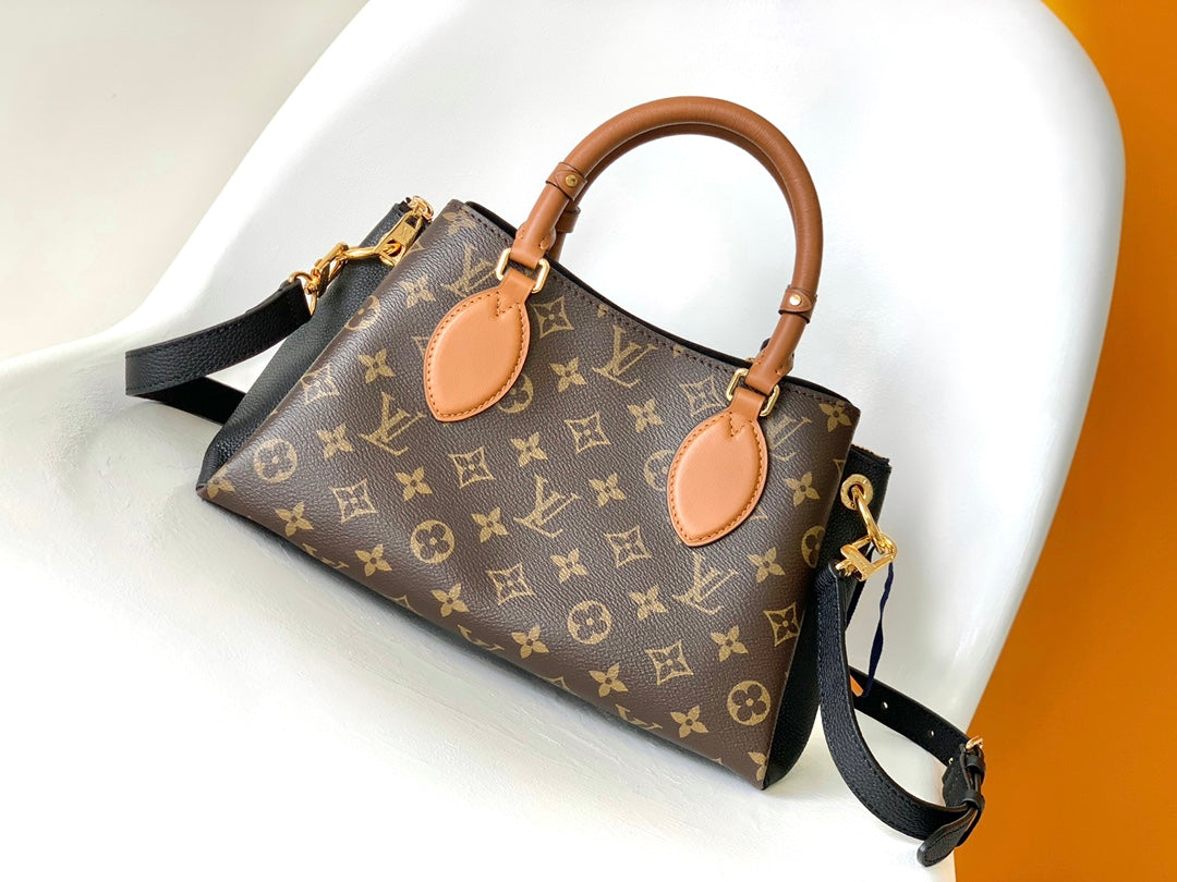 Louis Vuitton Vavin PM Monogram Canvas &amp; Leather Handbag - Brown/Black