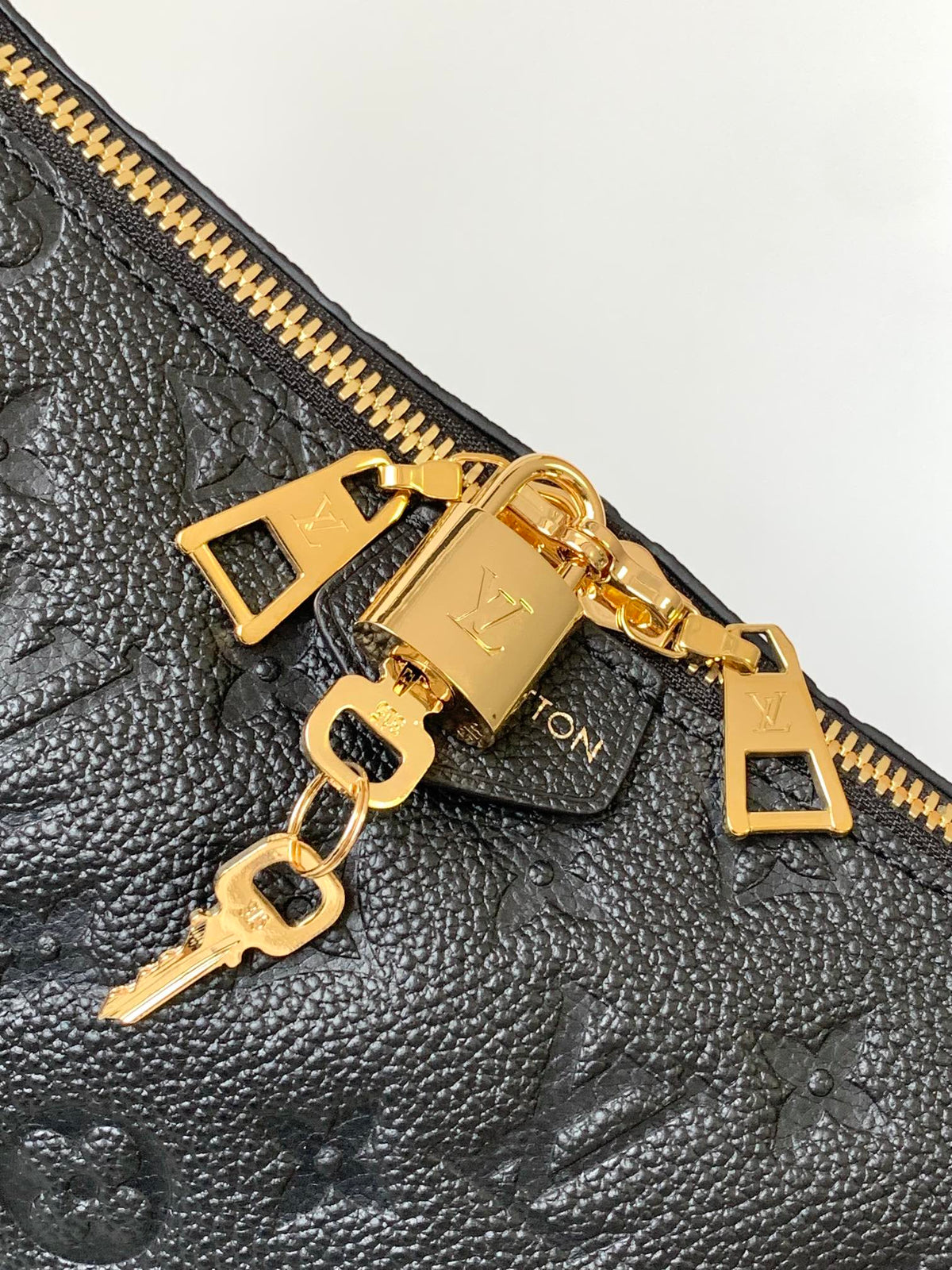 Louis Vuitton Bagatelle Monogram Empreinte Leather Shoulder Bag - Noir Black