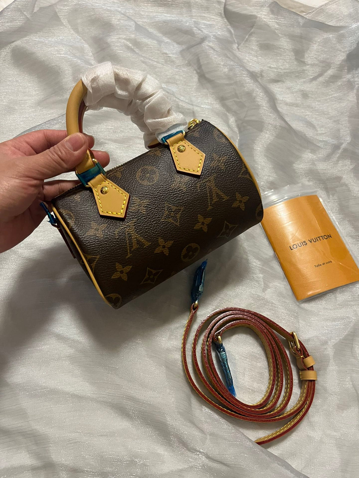 Louis Vuitton Nano Speedy Monogram Canvas Crossbody Handbag