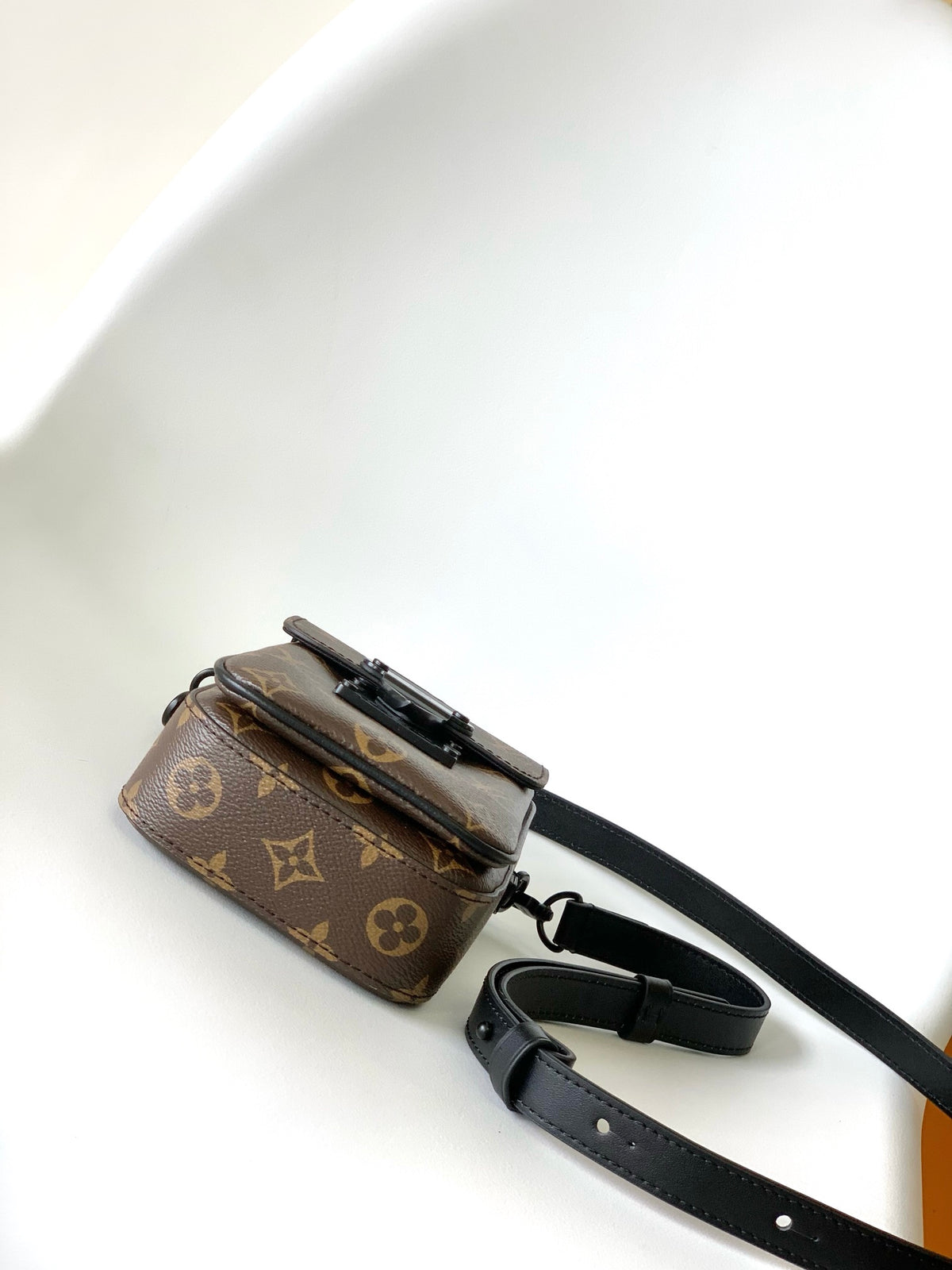 Louis Vuitton S-Lock Vertical Wearable Wallet Monogram Macassar
