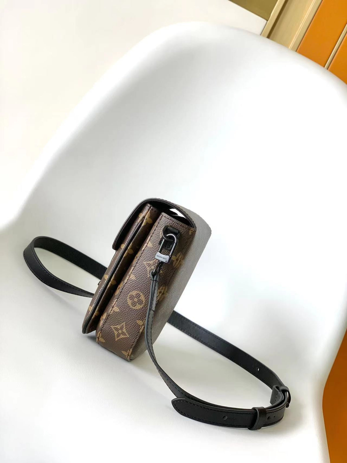 Louis Vuitton S-Lock Vertical Wearable Wallet Monogram Macassar